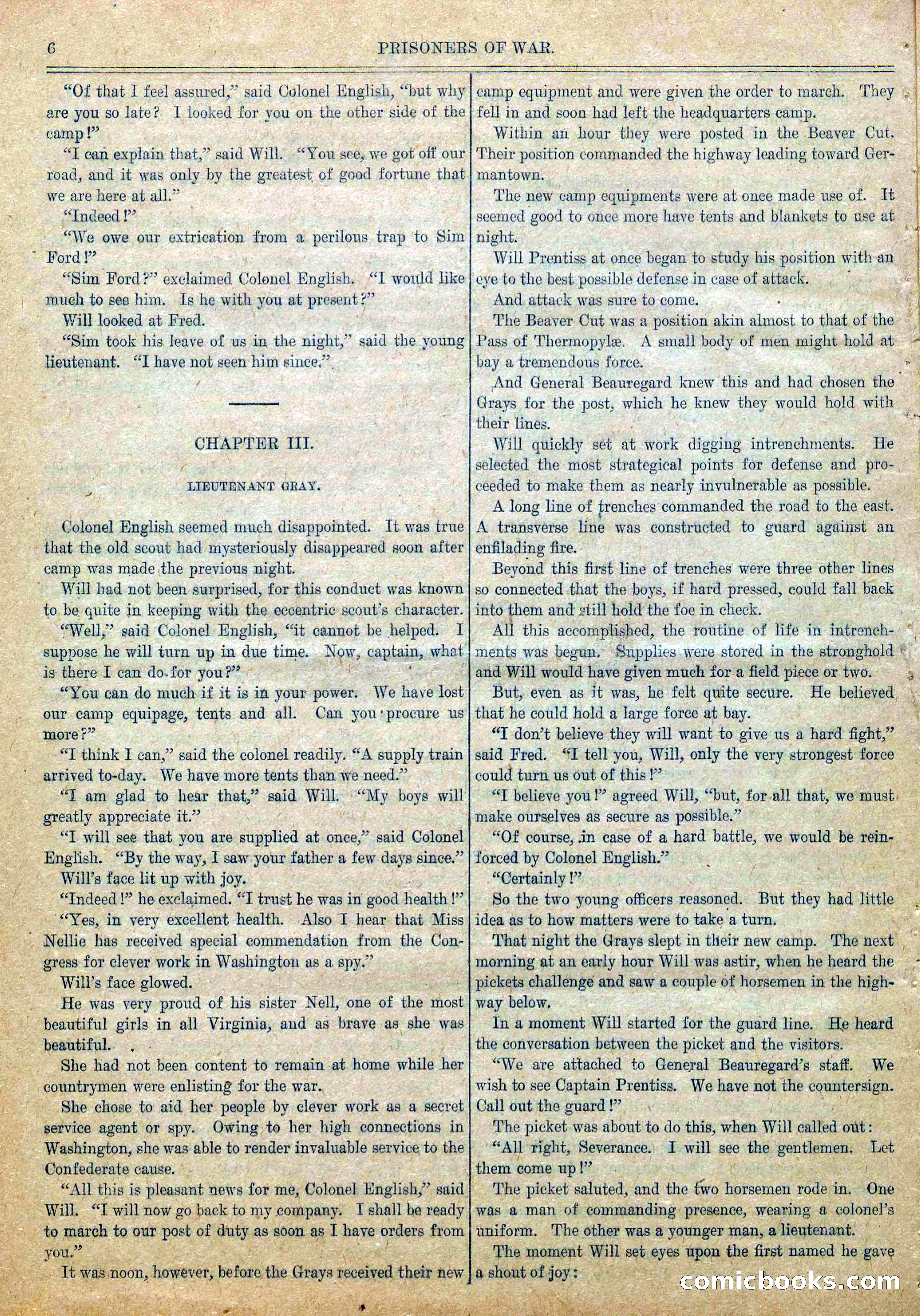 Blue and Gray Weekly, No. 6 — page 8 of 36