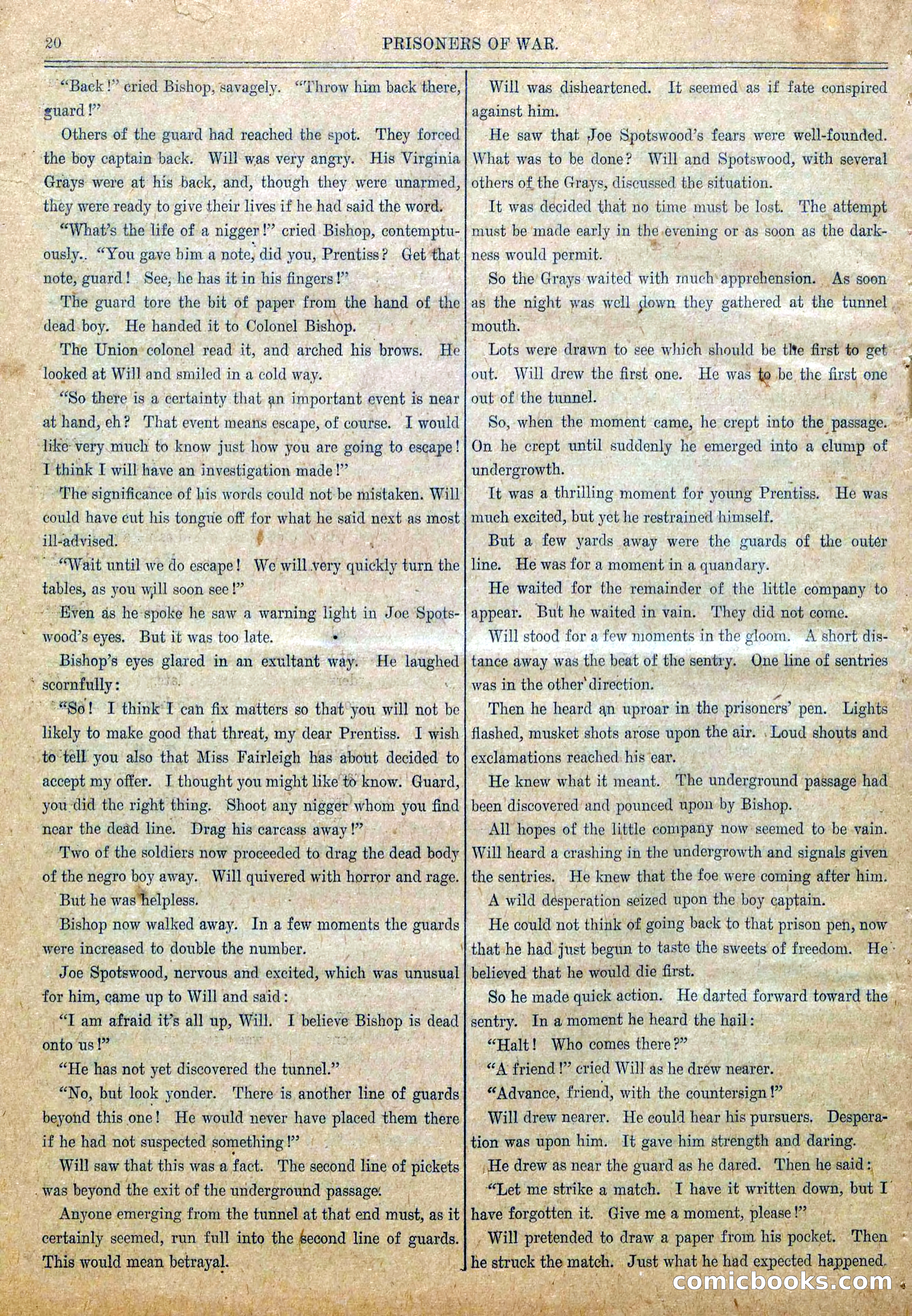 Blue and Gray Weekly, No. 6 — page 22 of 36