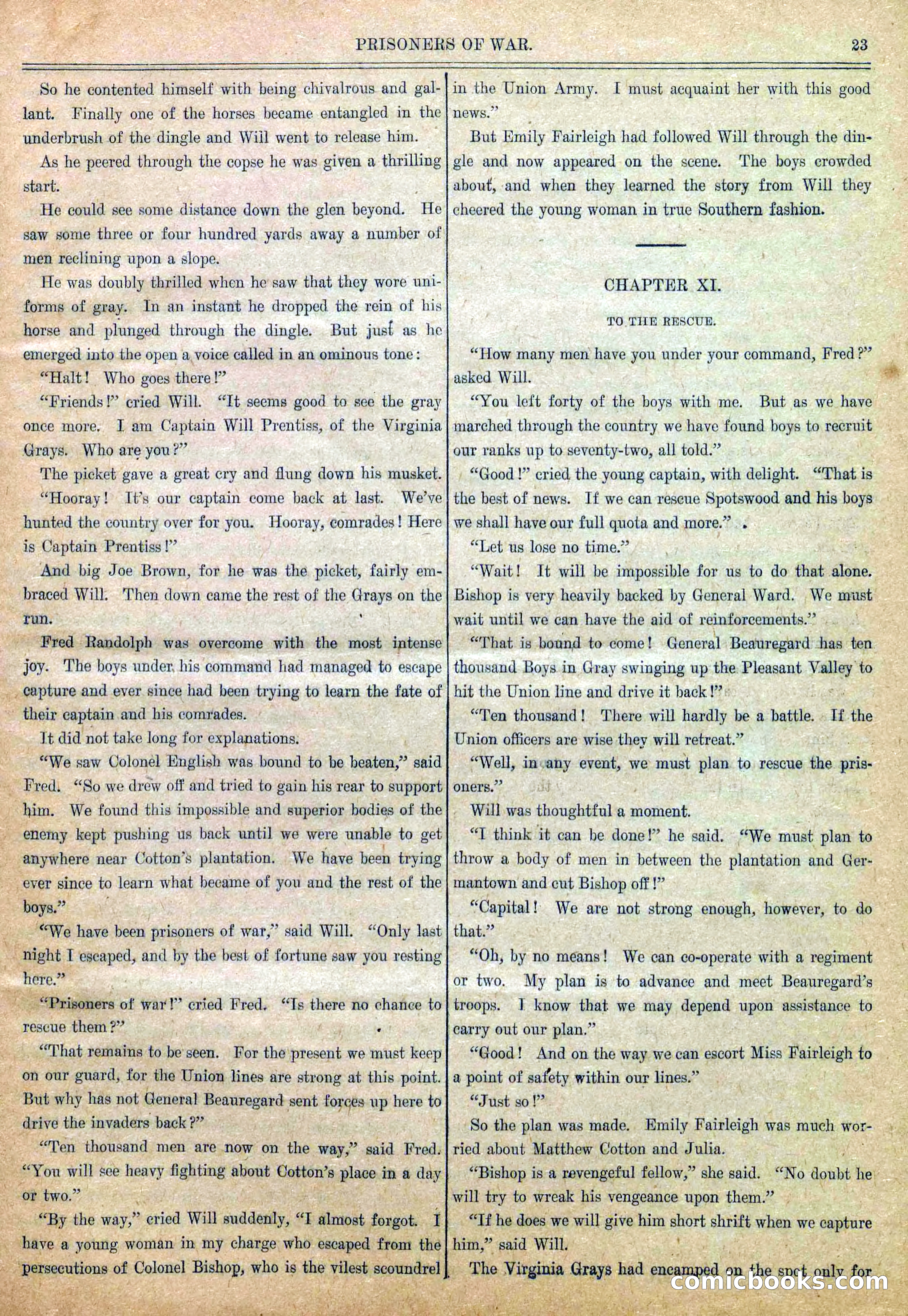 Blue and Gray Weekly, No. 6 — page 25 of 36