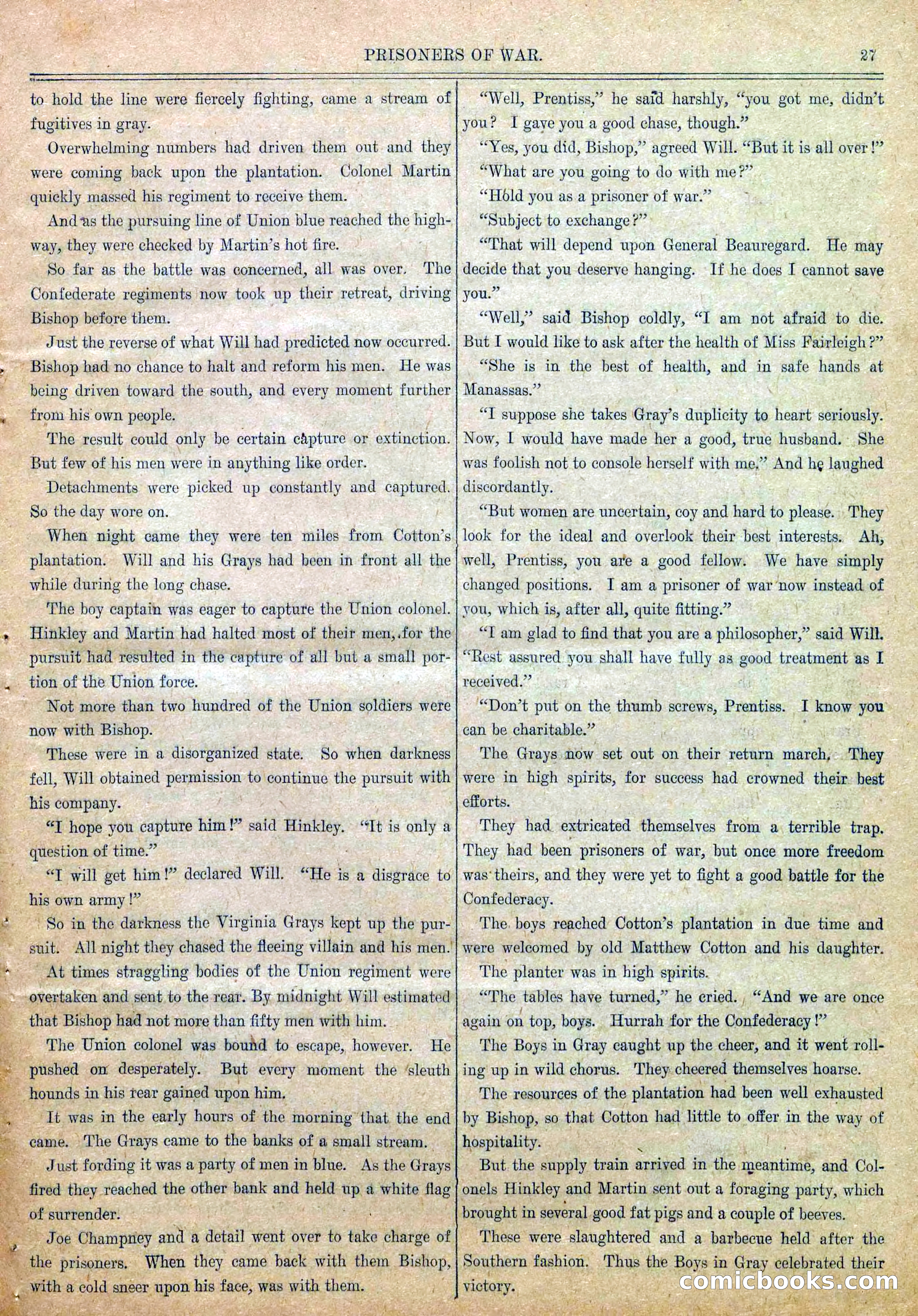 Blue and Gray Weekly, No. 6 — page 29 of 36