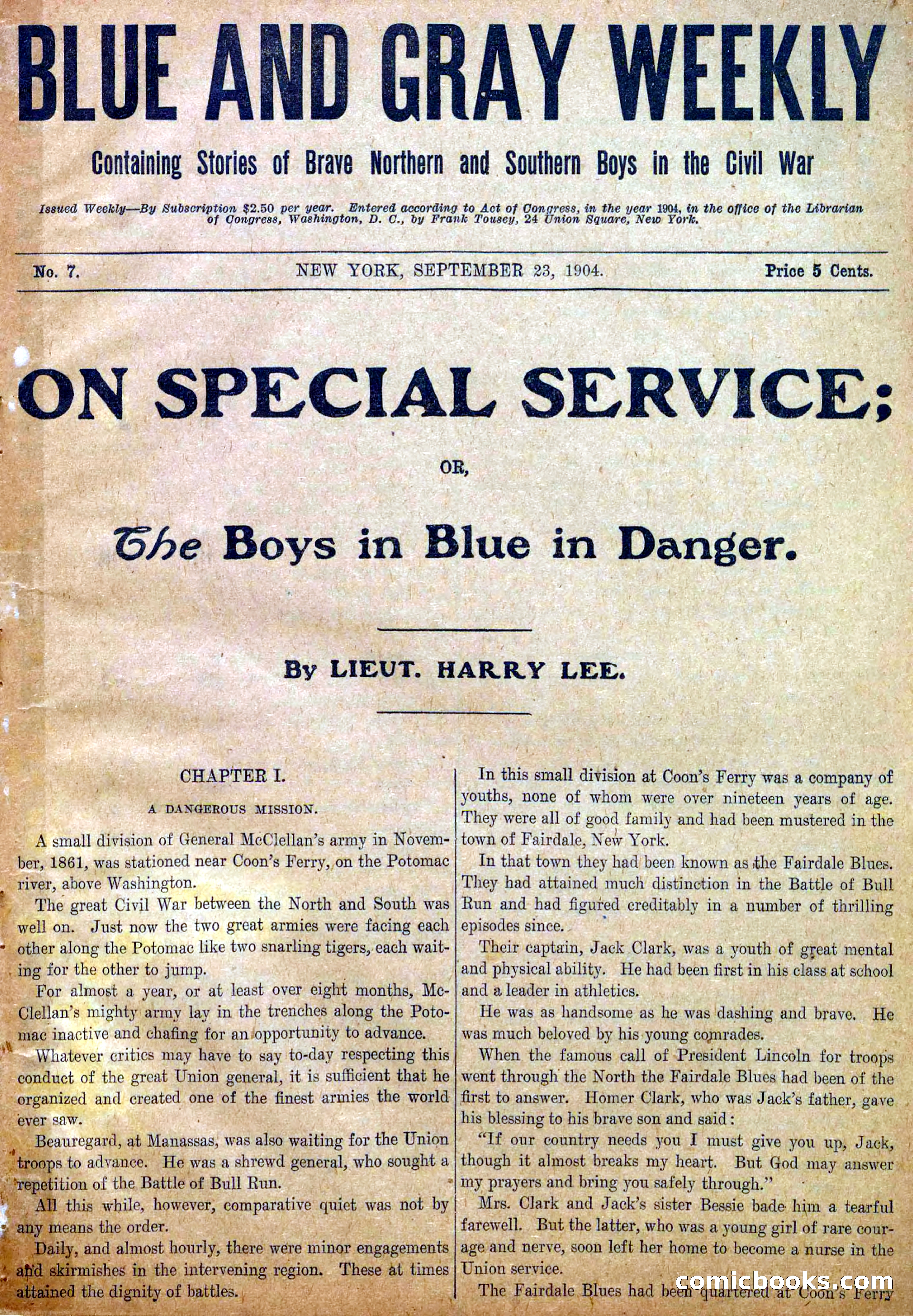 Blue and Gray Weekly, No. 7 — page 3 of 36