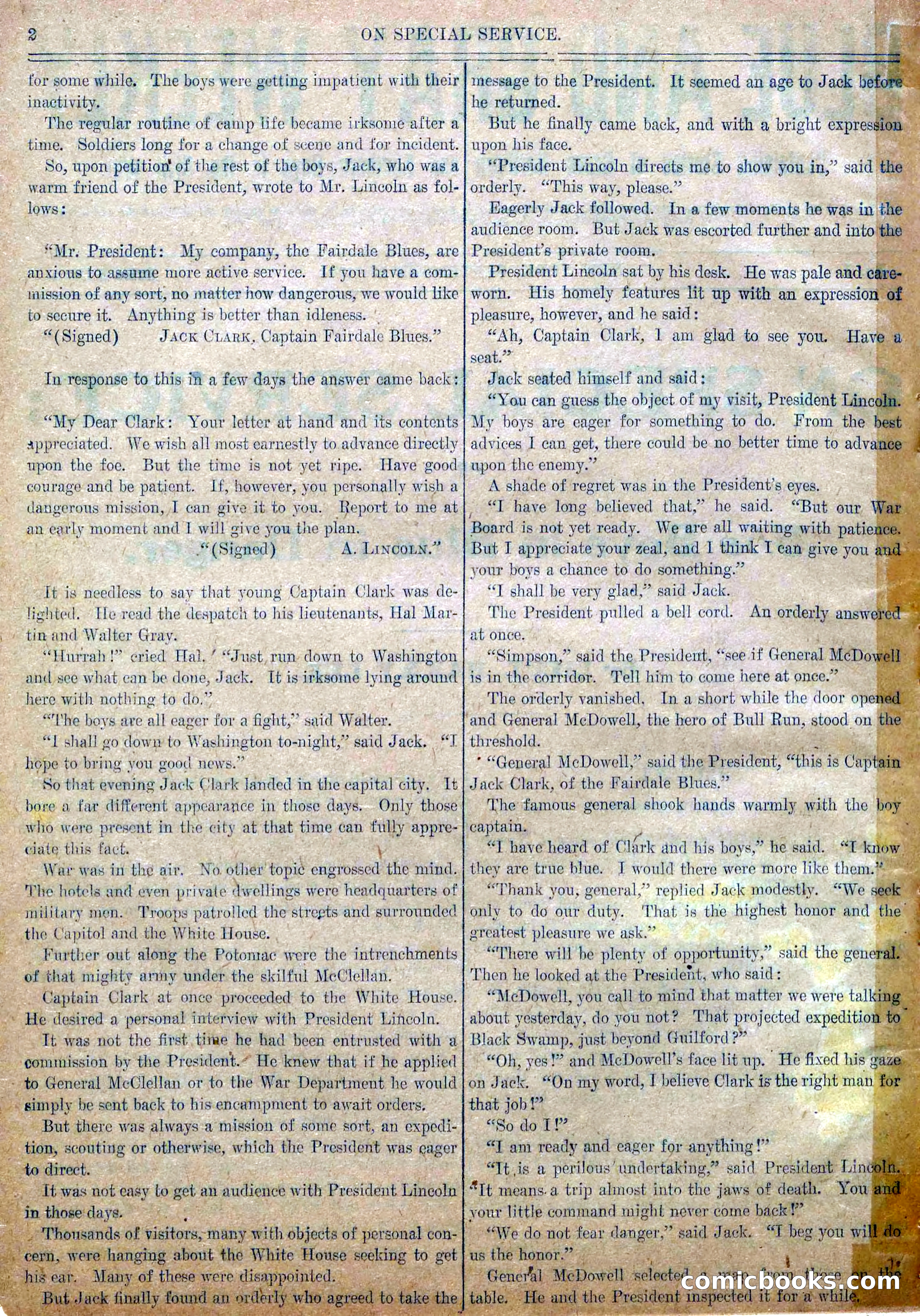 Blue and Gray Weekly, No. 7 — page 4 of 36