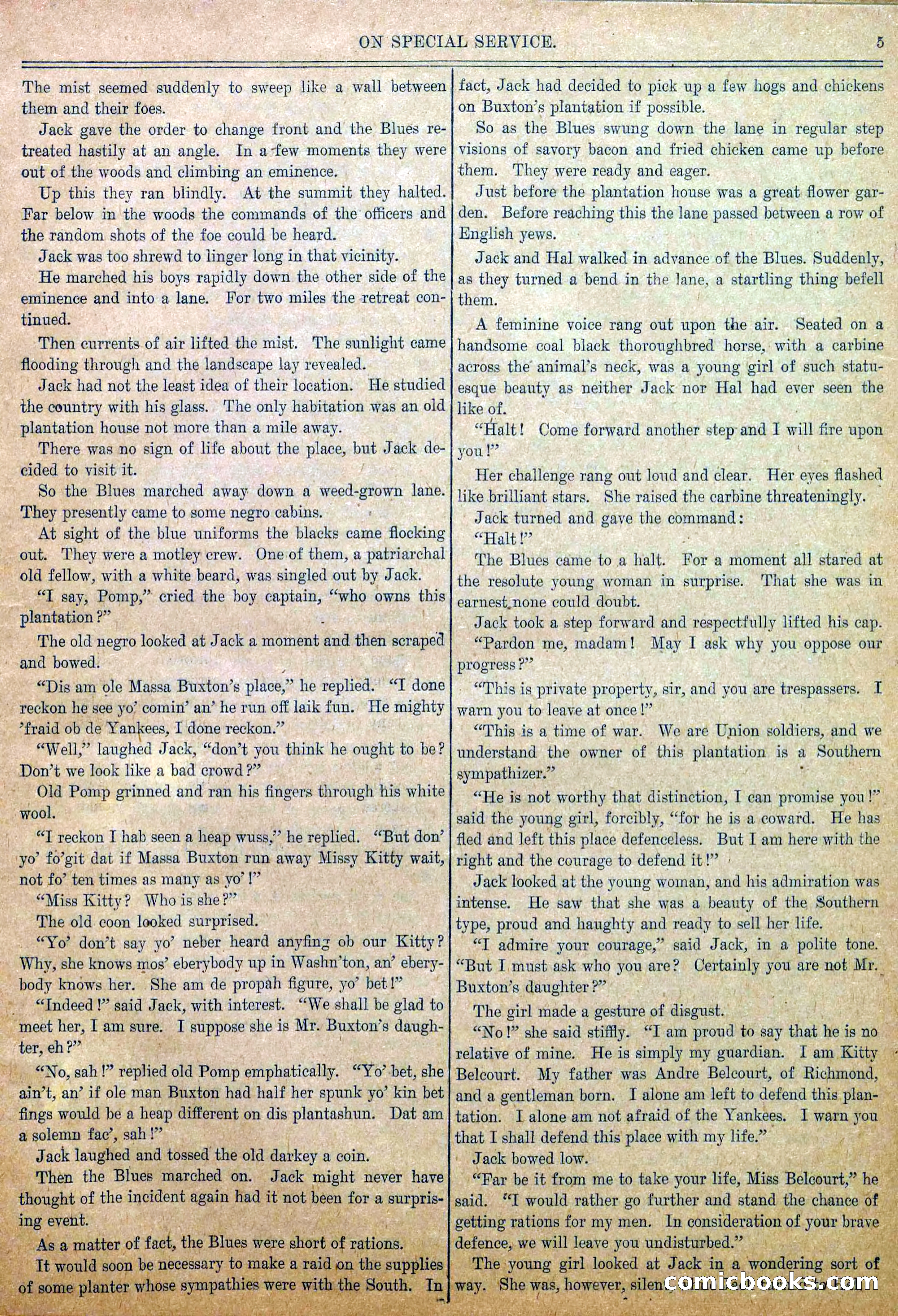 Blue and Gray Weekly, No. 7 — page 7 of 36