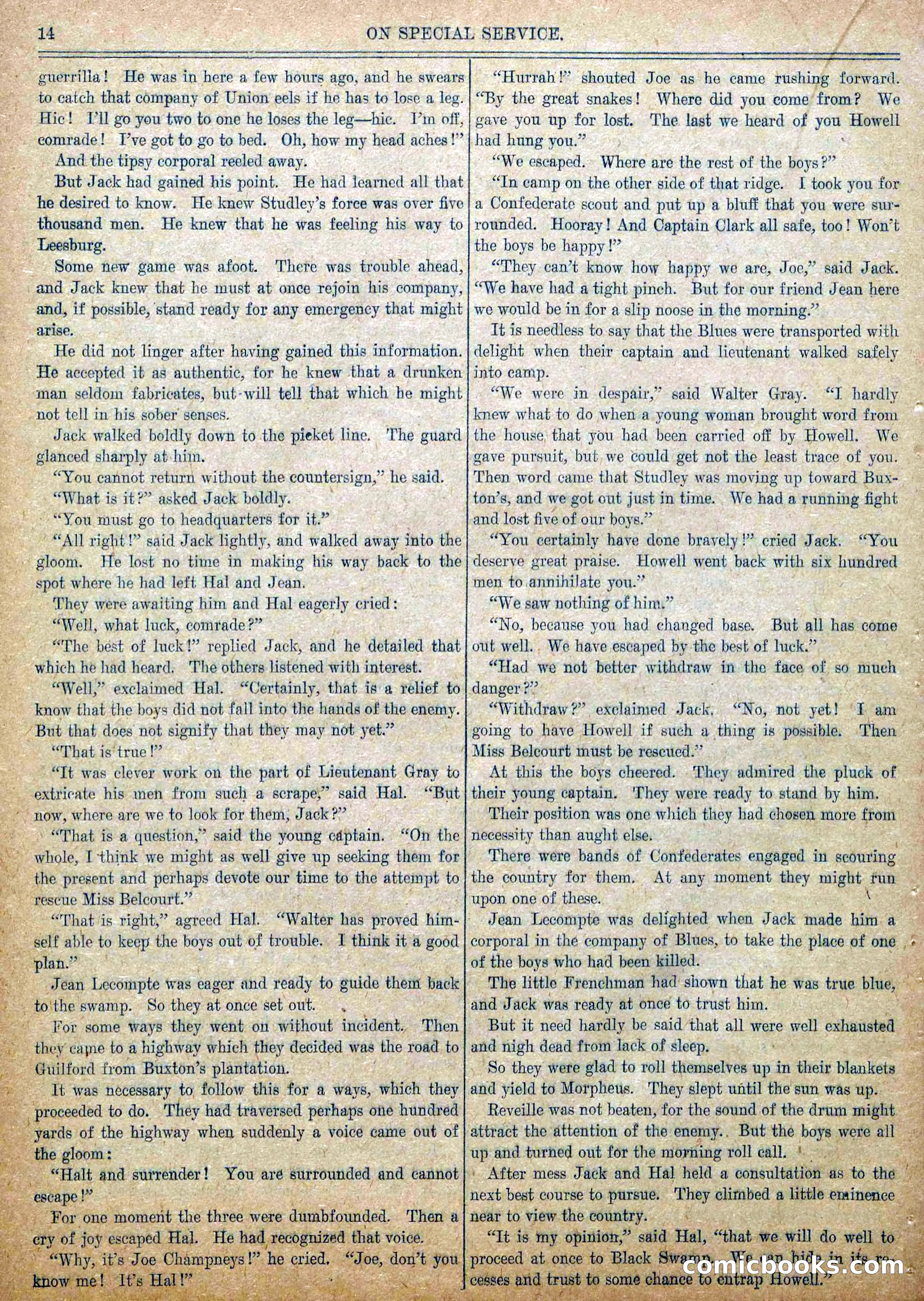 Blue and Gray Weekly, No. 7 — page 16 of 36