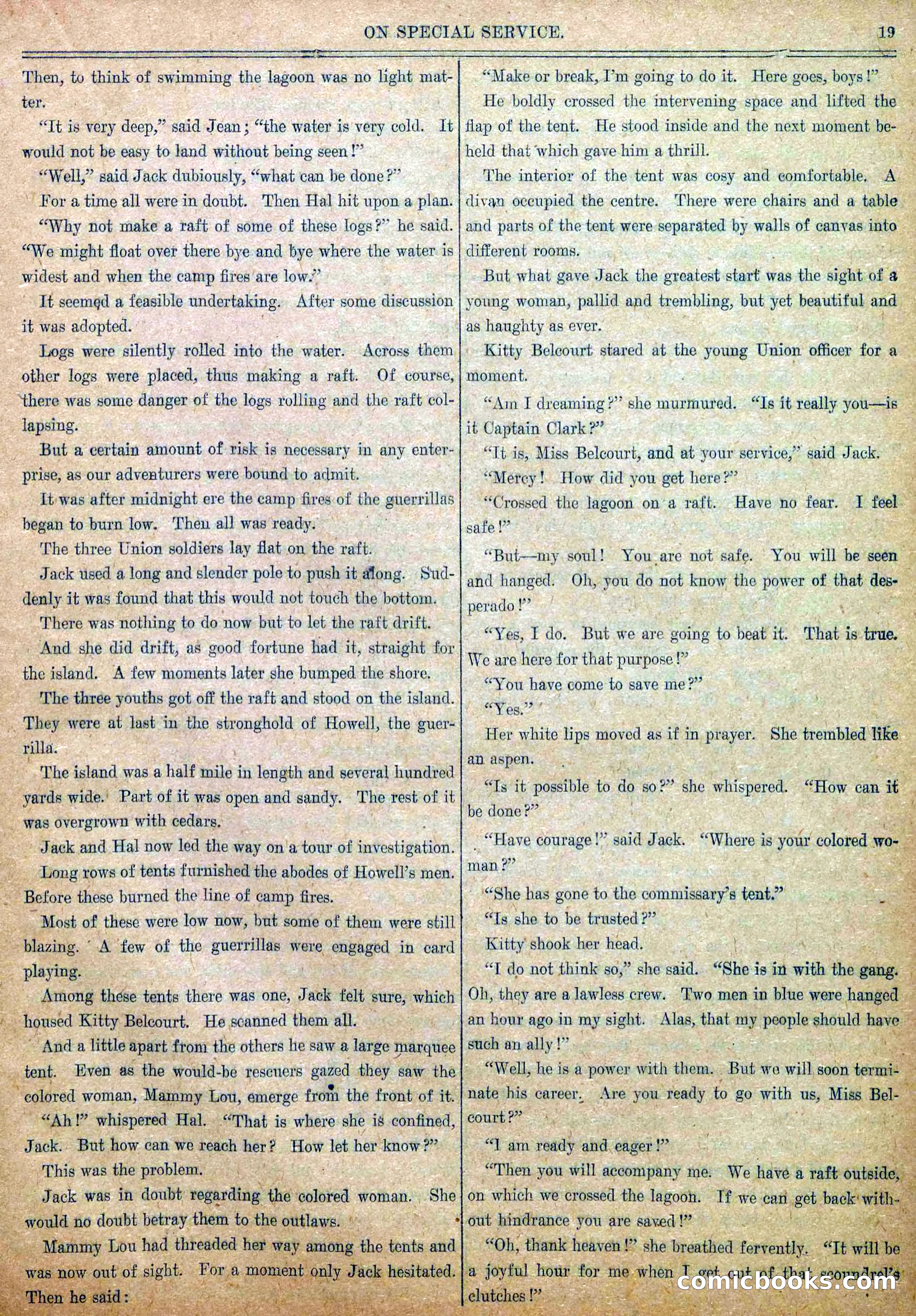 Blue and Gray Weekly, No. 7 — page 21 of 36
