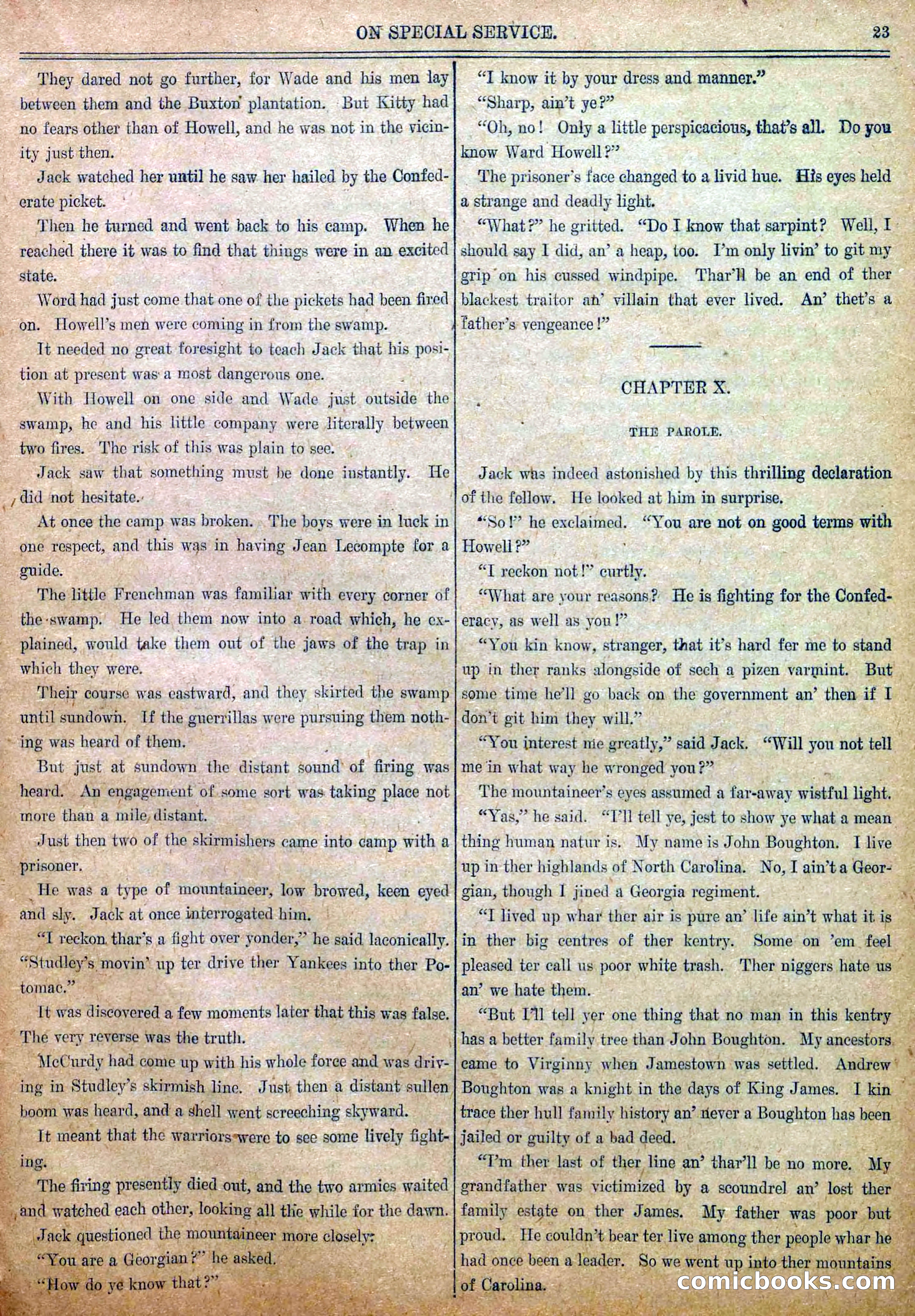 Blue and Gray Weekly, No. 7 — page 25 of 36