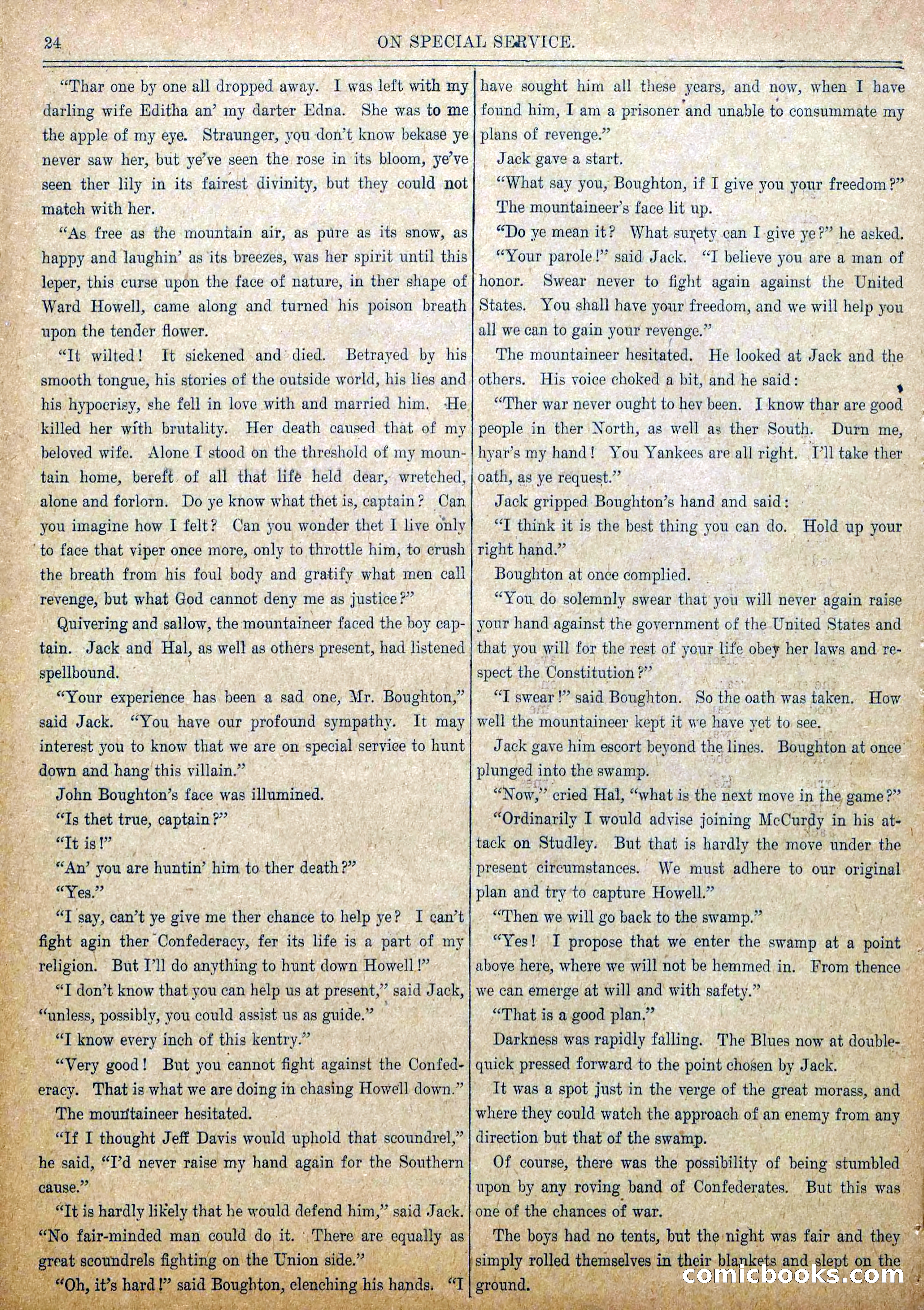 Blue and Gray Weekly, No. 7 — page 26 of 36