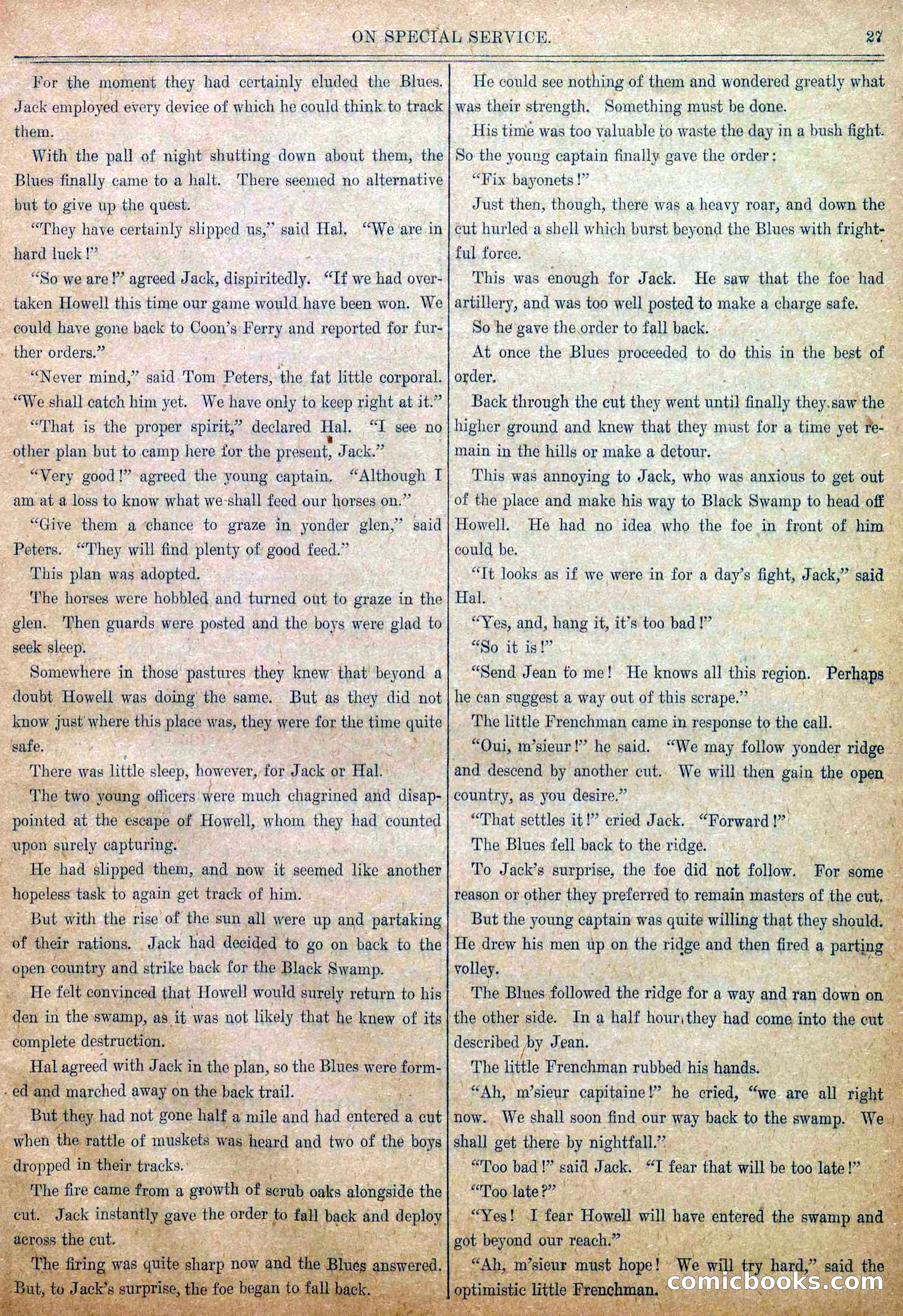 Blue and Gray Weekly, No. 7 — page 29 of 36