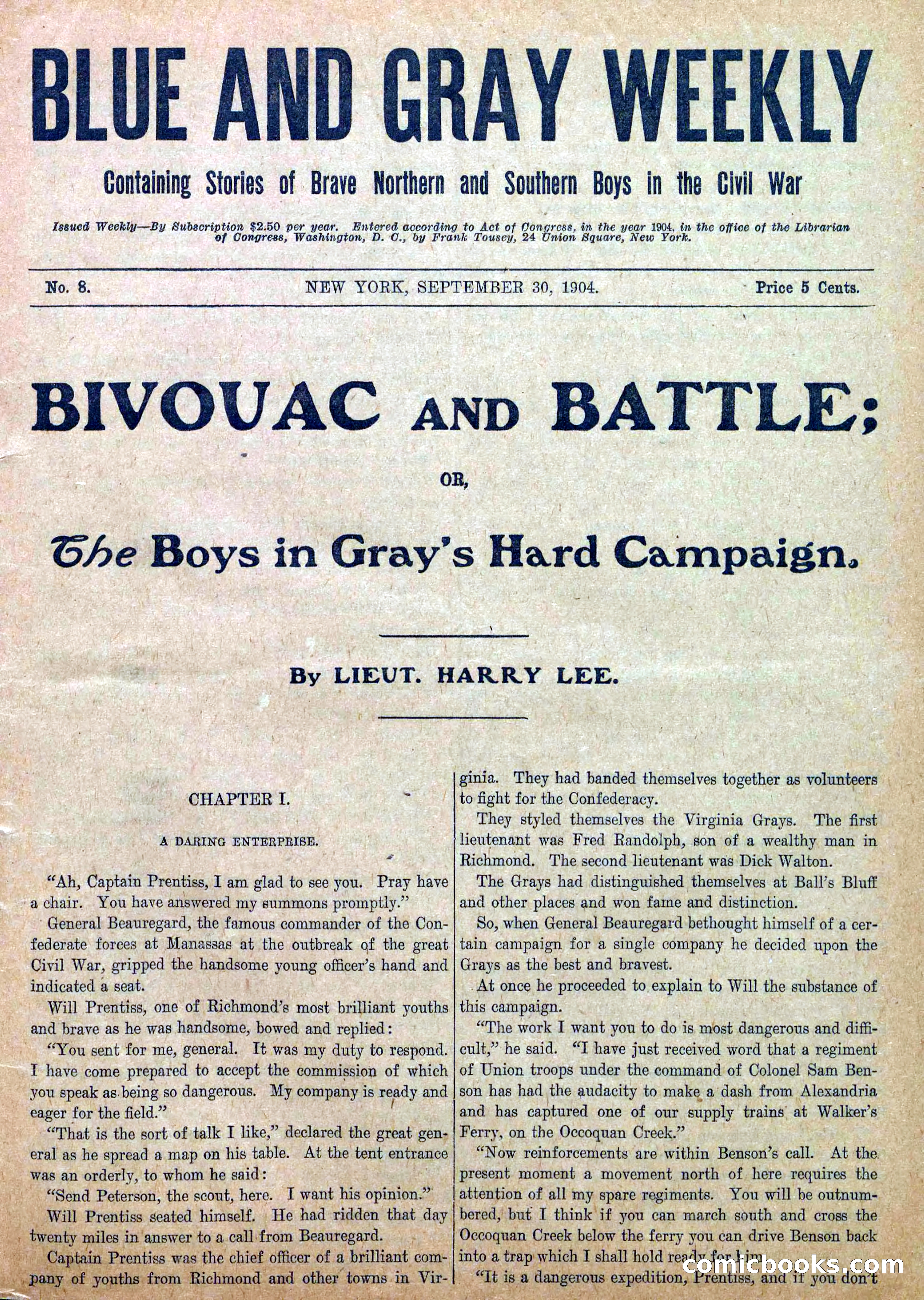 Blue and Gray Weekly, No. 8 — page 3 of 36