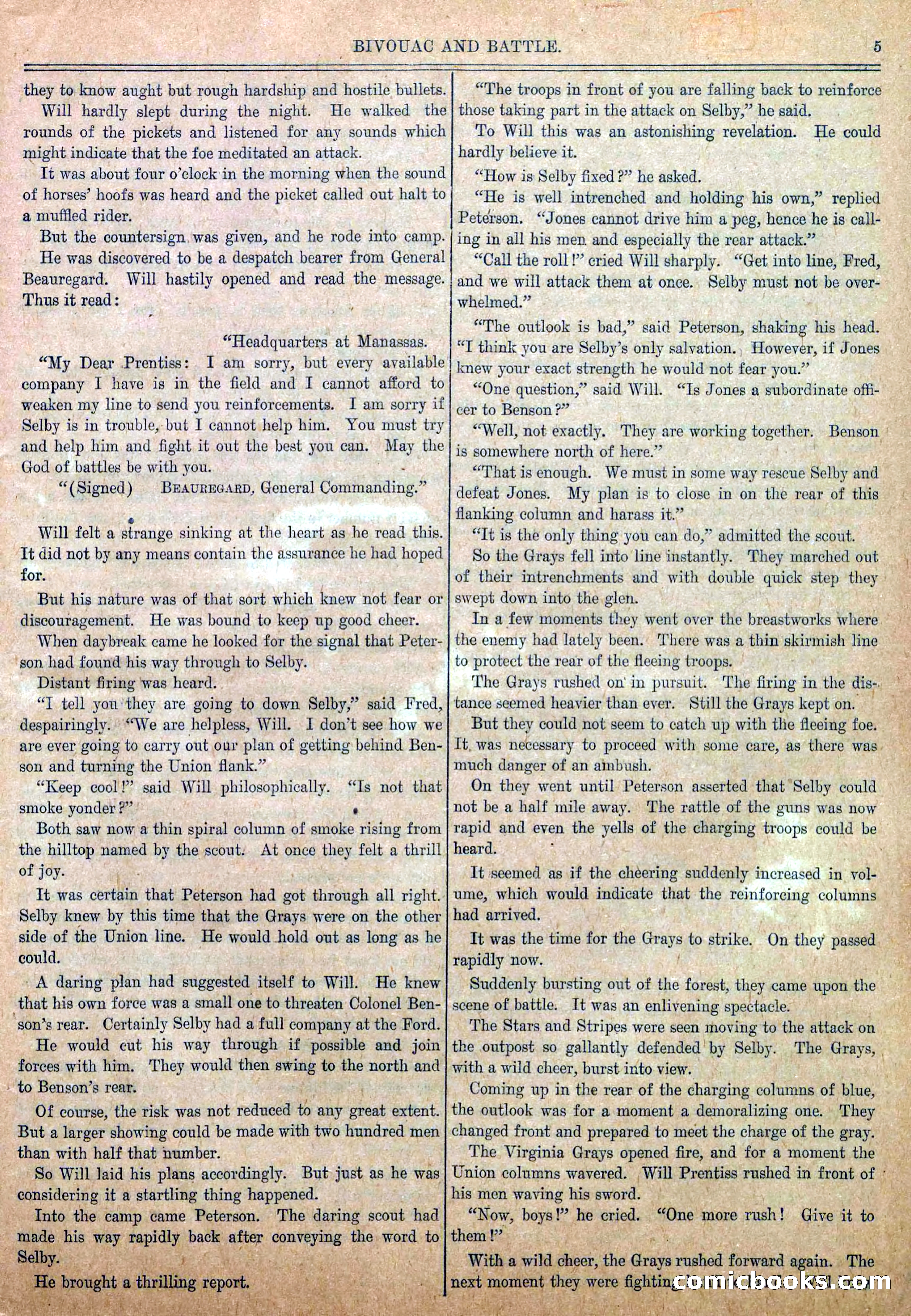 Blue and Gray Weekly, No. 8 — page 7 of 36
