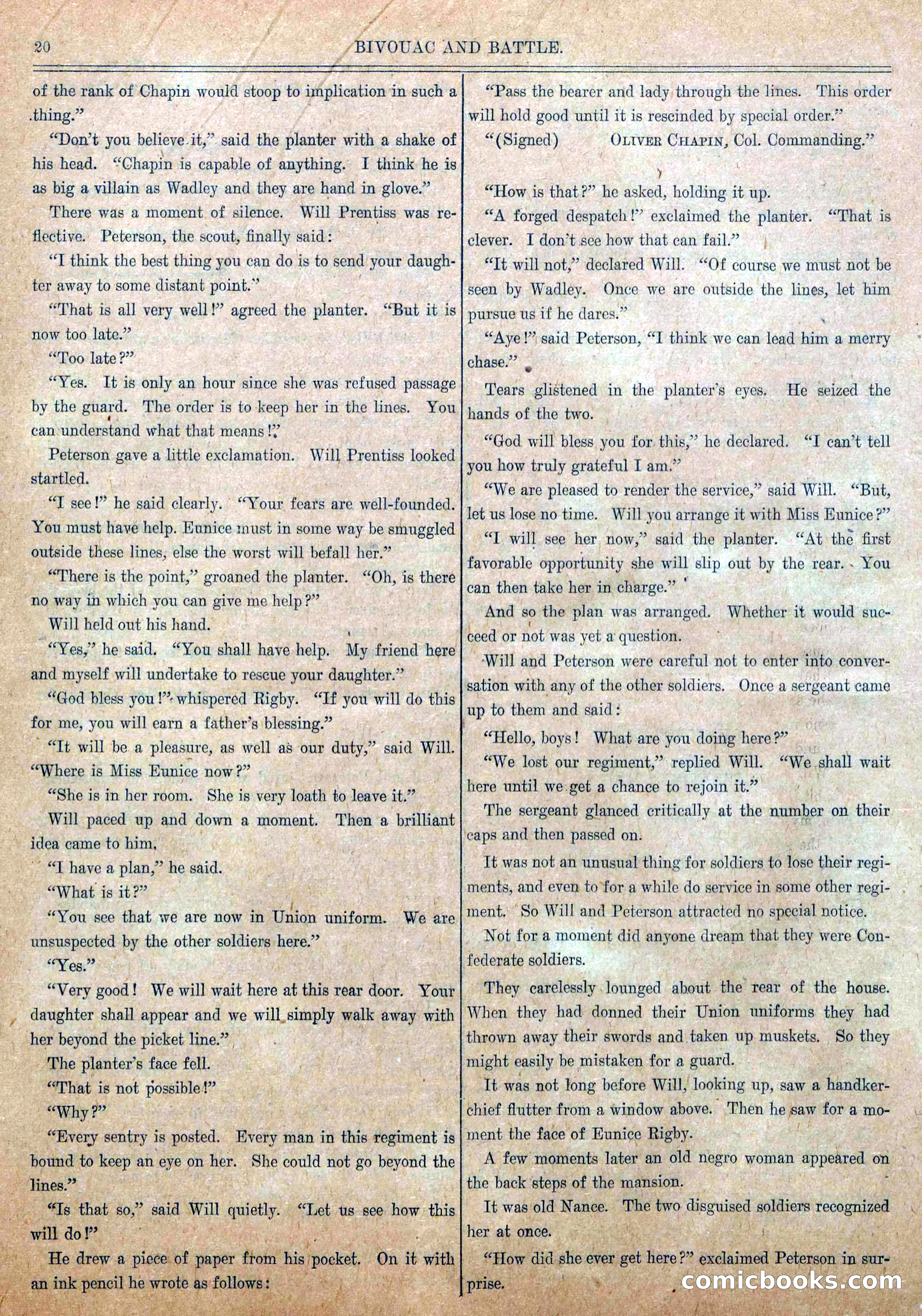Blue and Gray Weekly, No. 8 — page 22 of 36