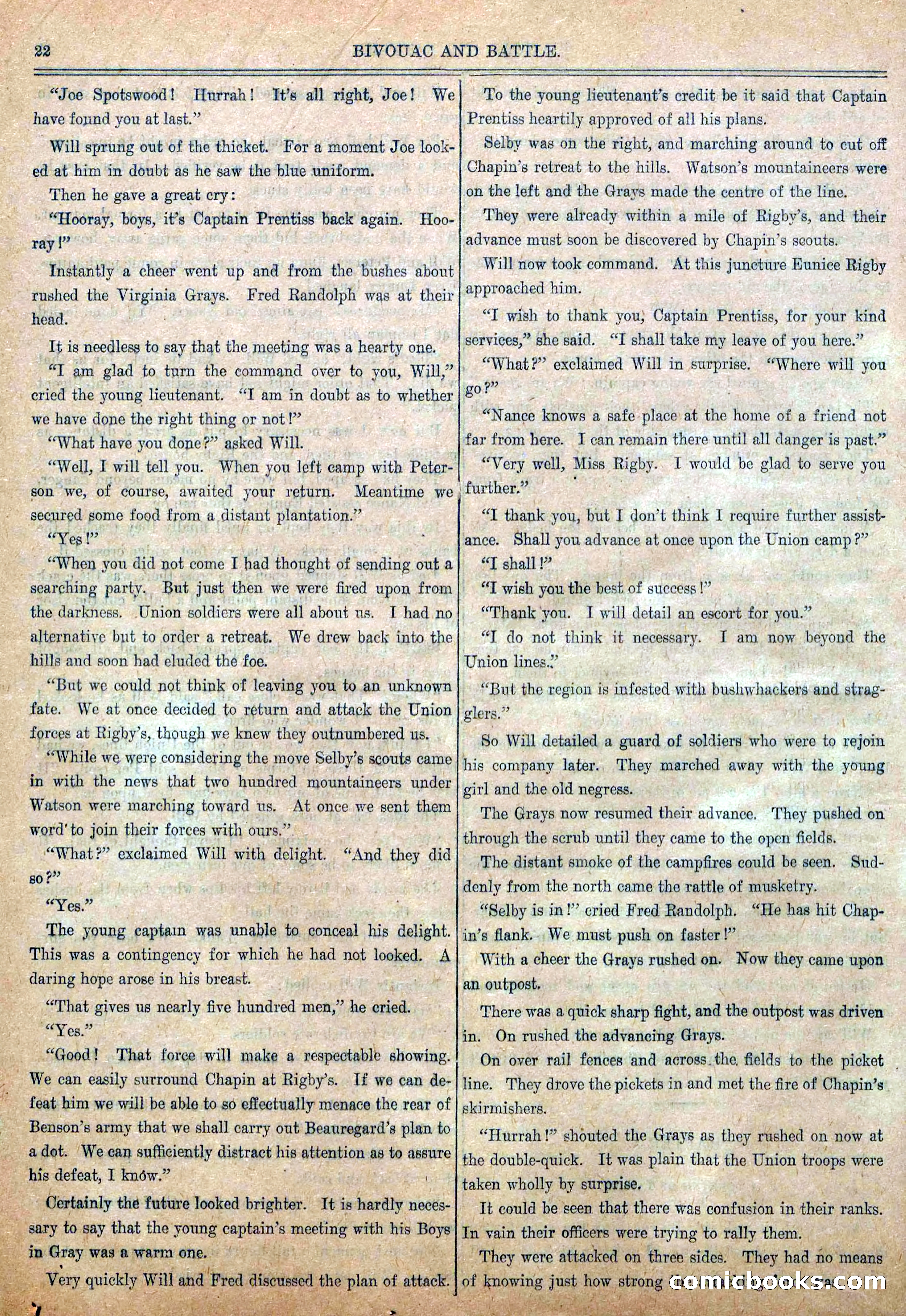 Blue and Gray Weekly, No. 8 — page 24 of 36