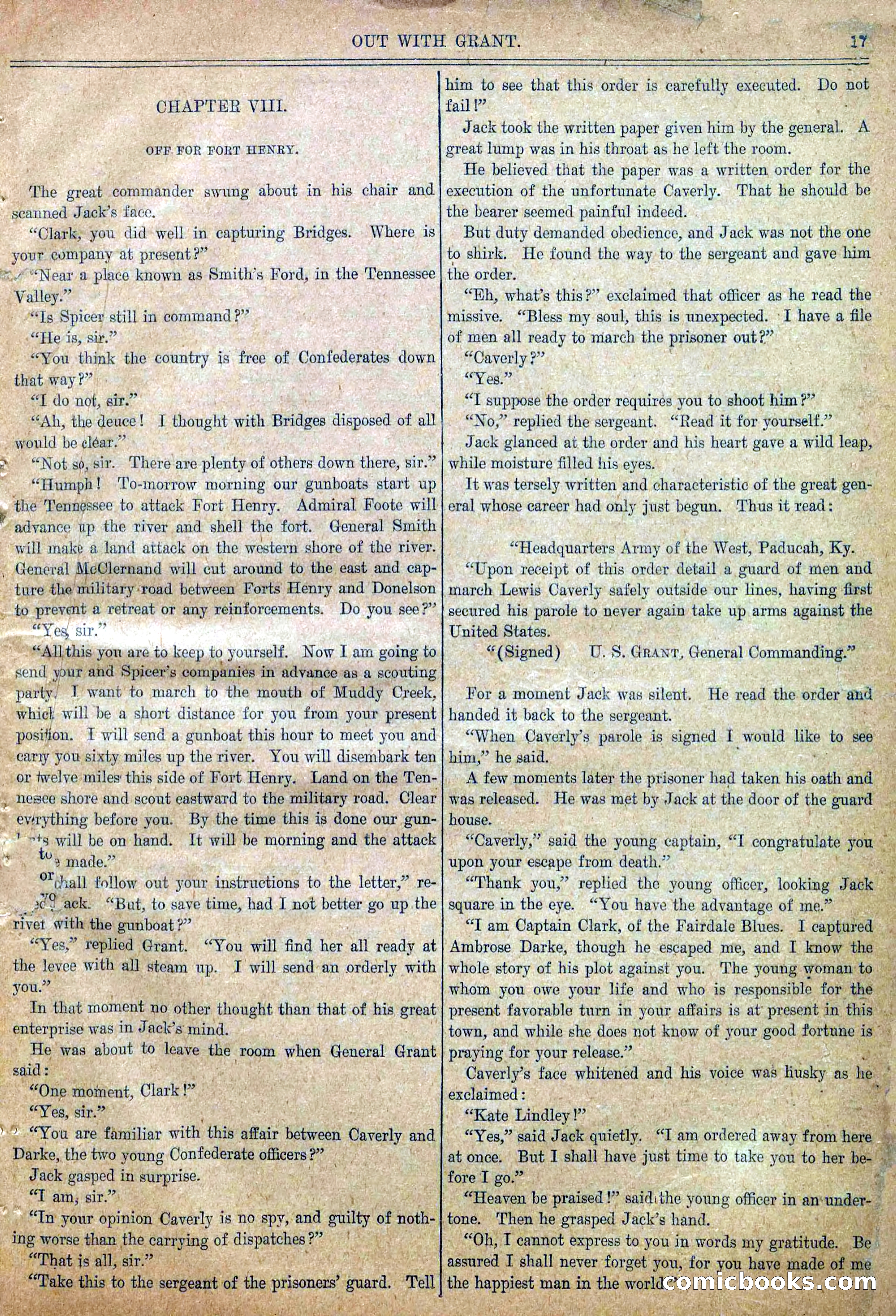 Blue and Gray Weekly, No. 9 — page 19 of 30