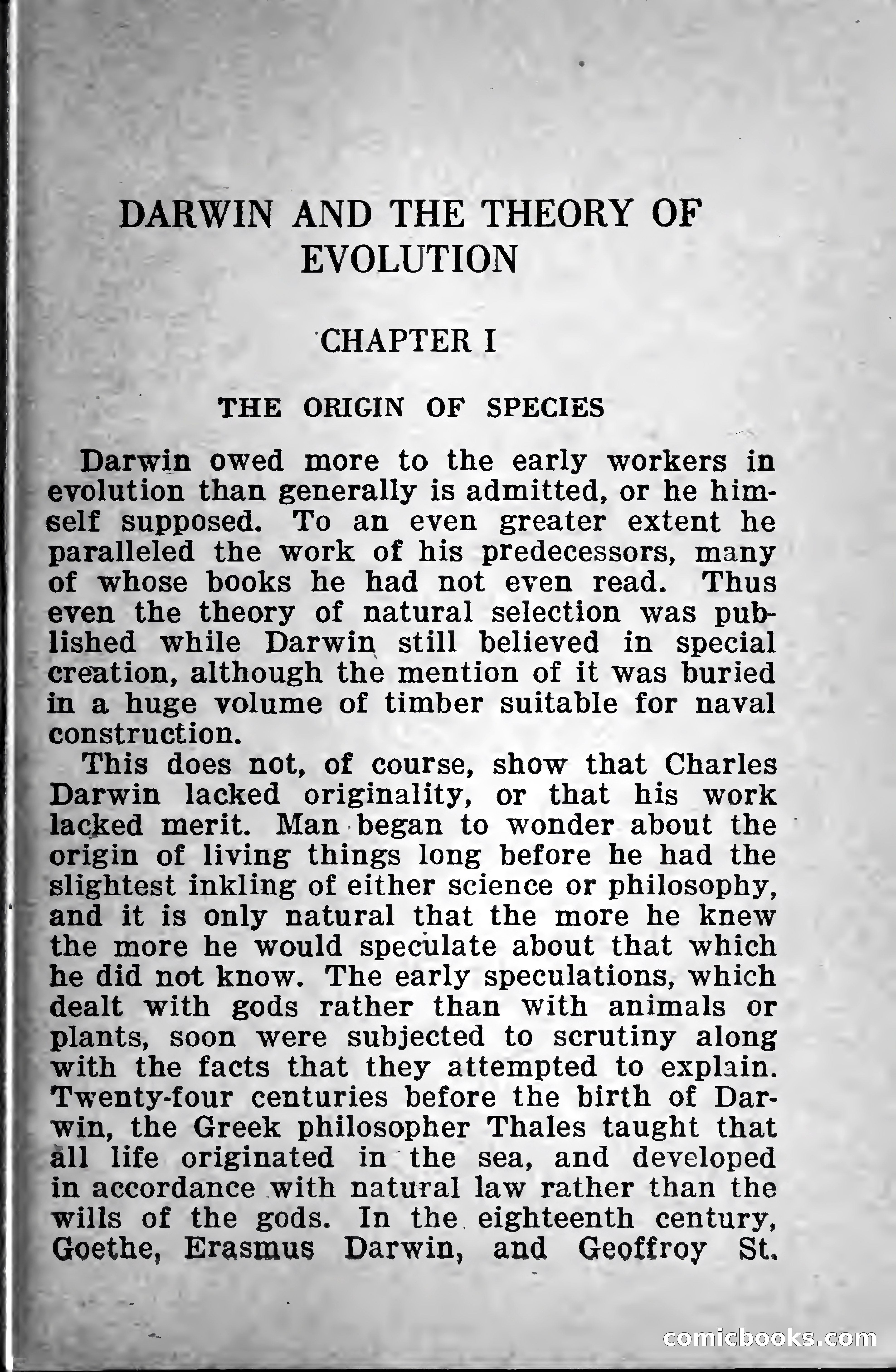 Little Blue Book No. 568: Darwin and the Theory of Evolution — page 9 of 400