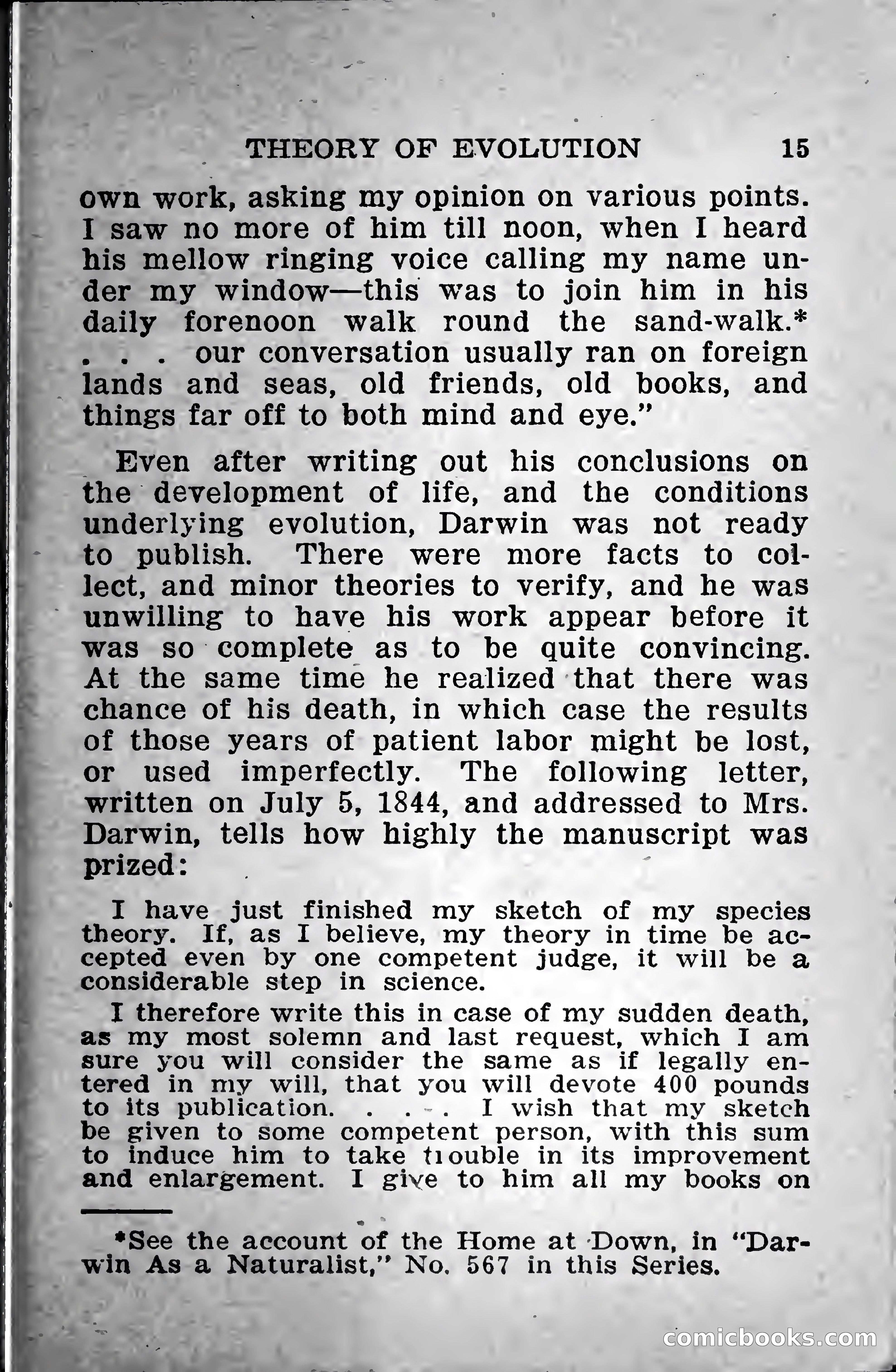 Little Blue Book No. 568: Darwin and the Theory of Evolution — page 17 of 400