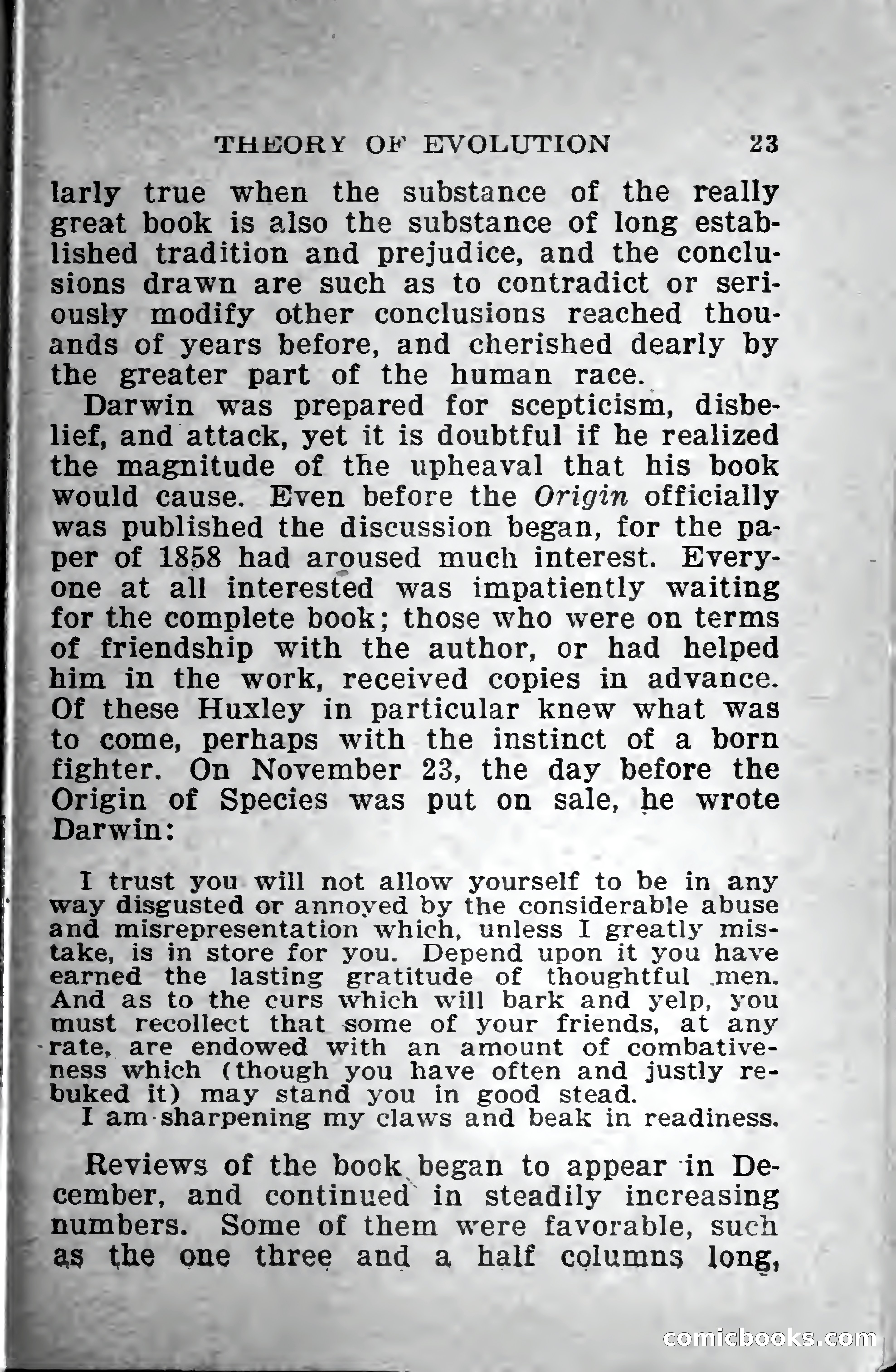 Little Blue Book No. 568: Darwin and the Theory of Evolution — page 25 of 400