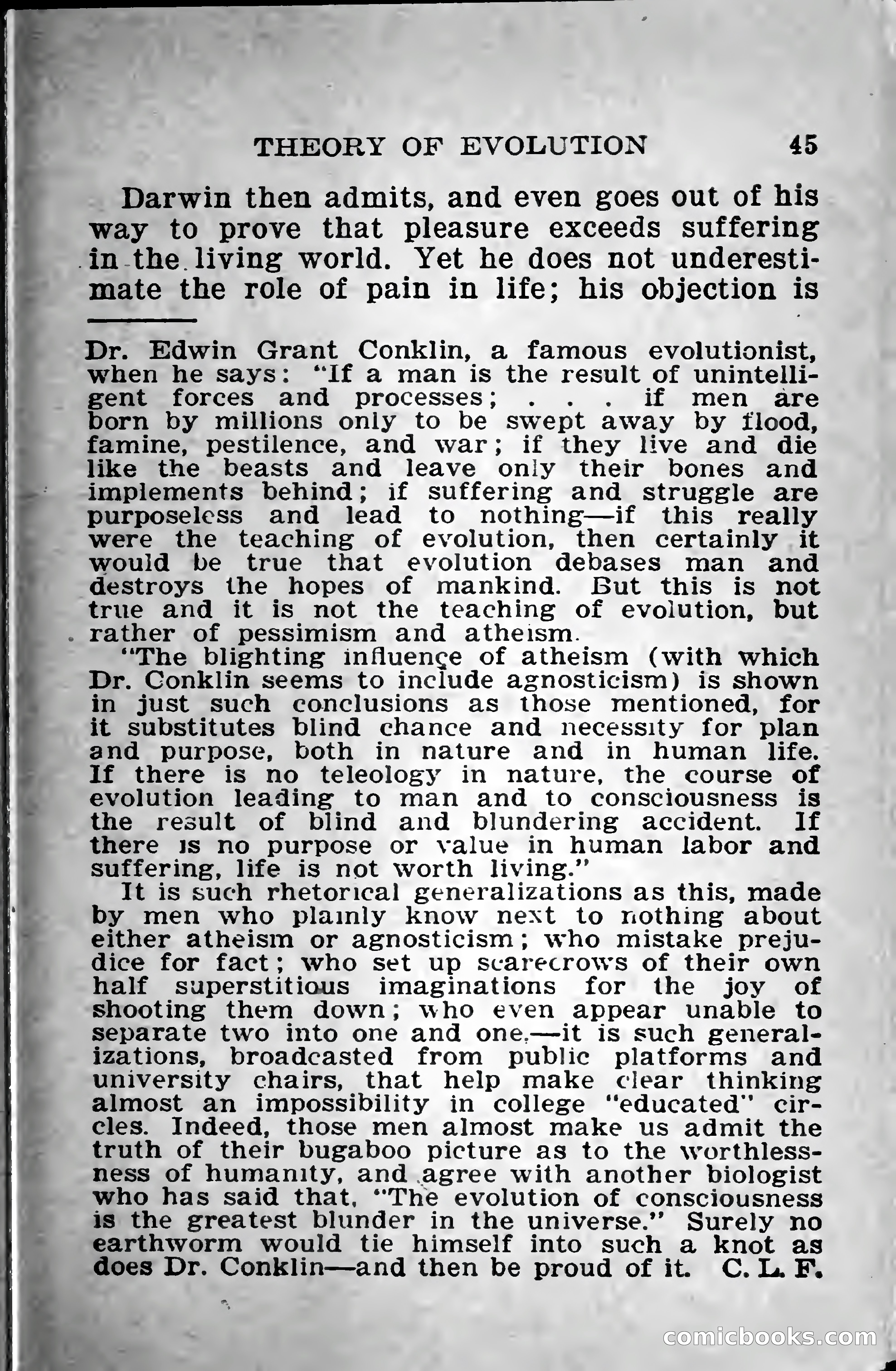 Little Blue Book No. 568: Darwin and the Theory of Evolution — page 47 of 400