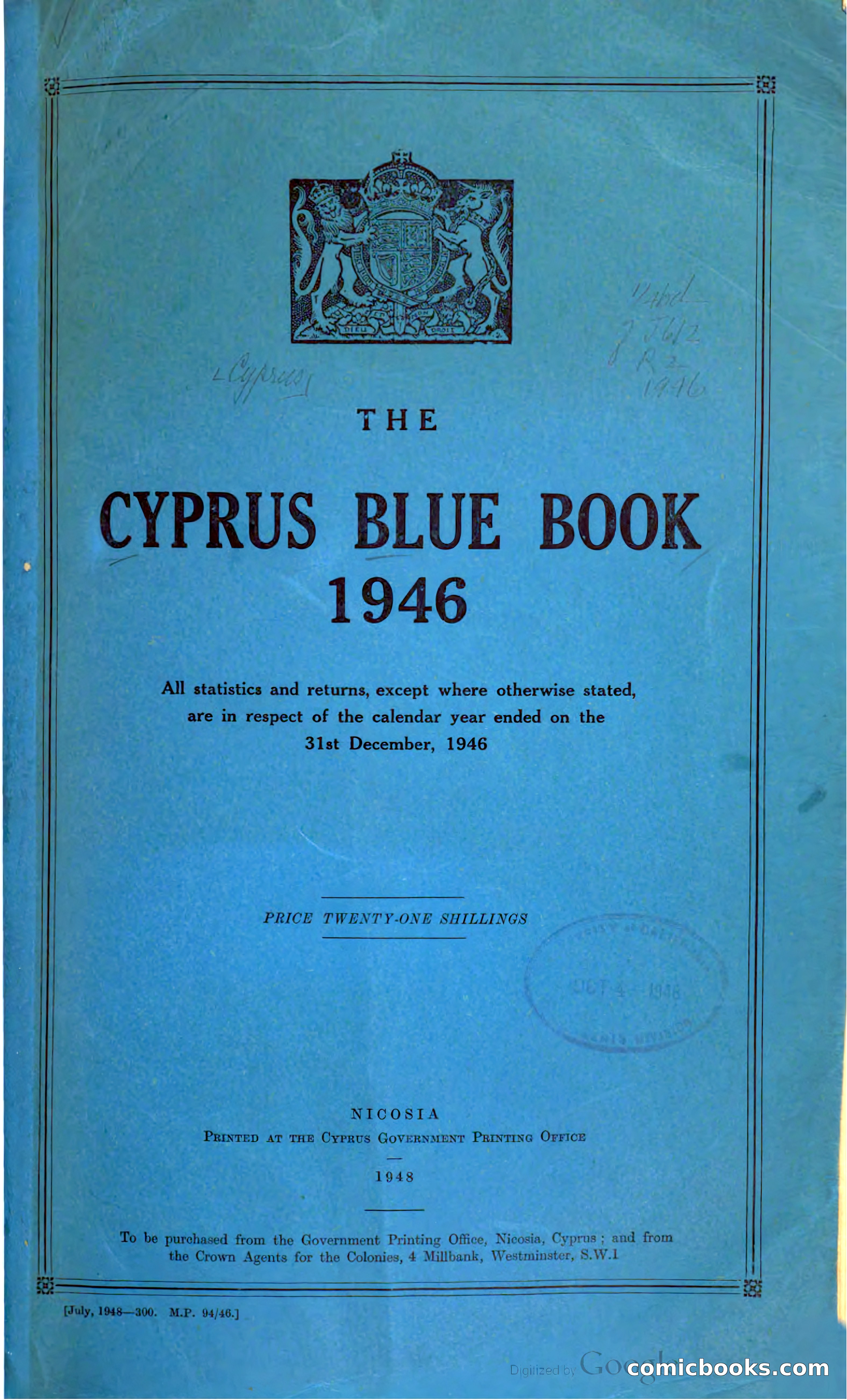 The Cyprus Blue Book