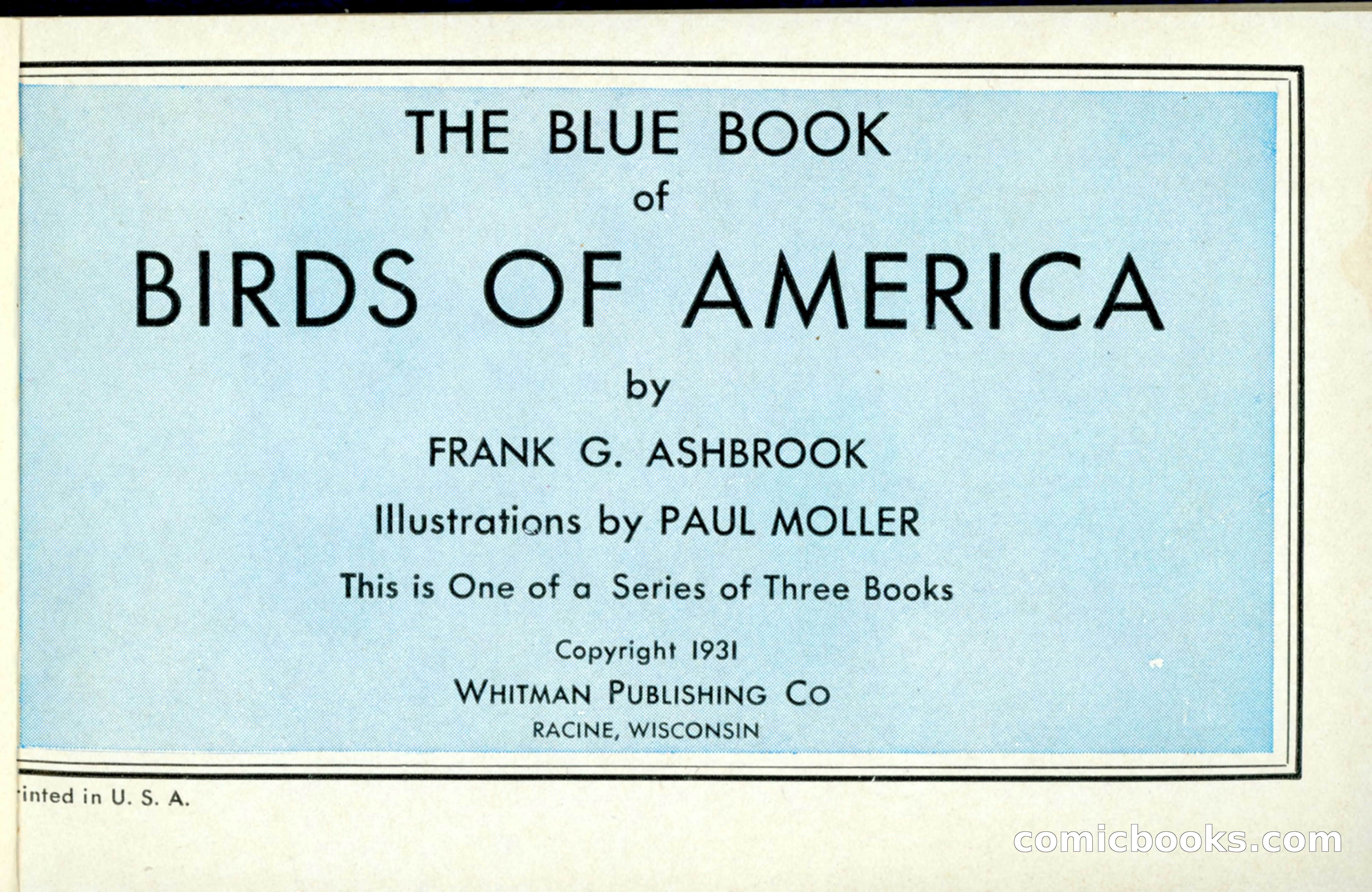 The Blue Book of Birds of America — page 2 of 98