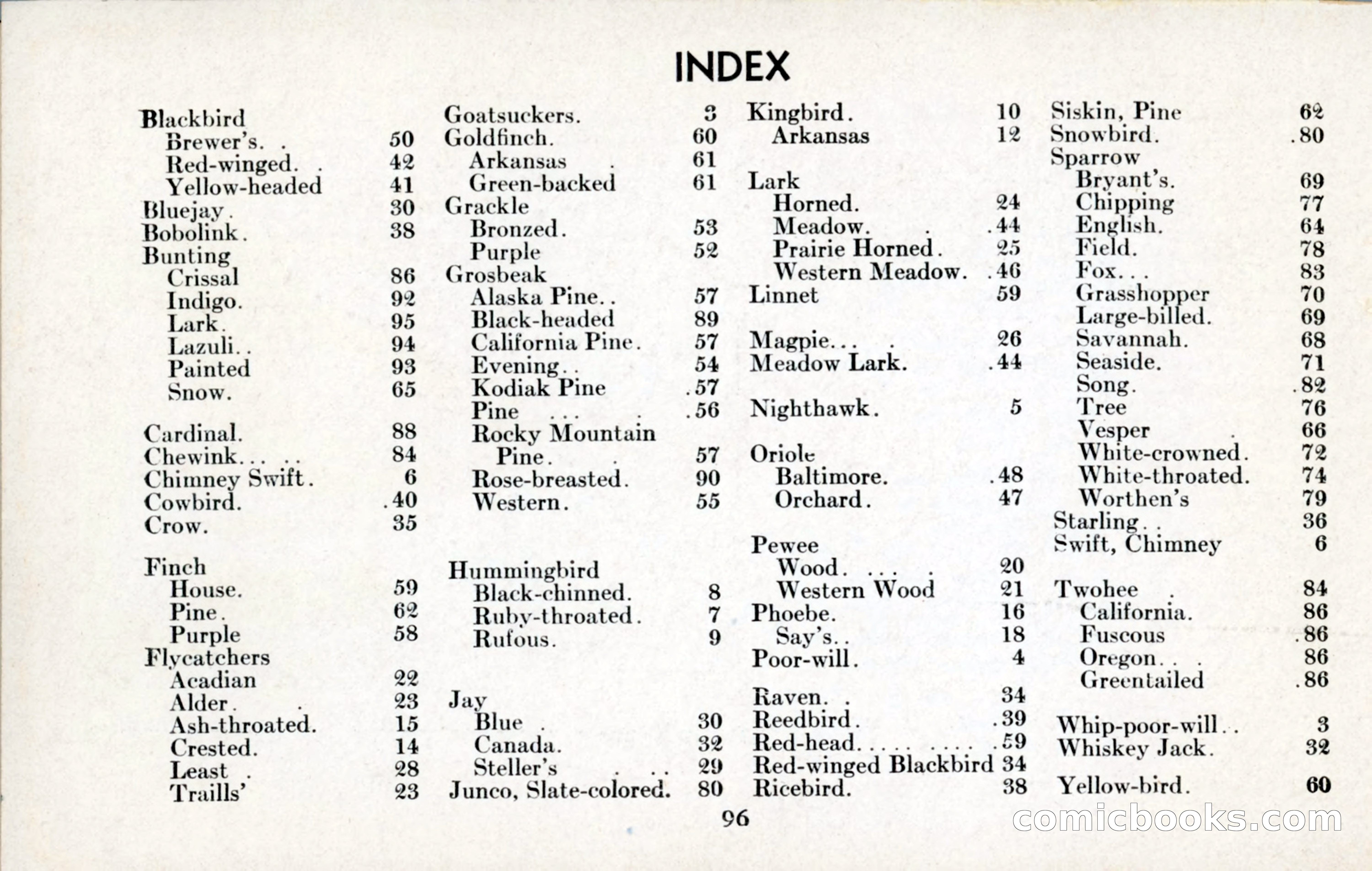 The Blue Book of Birds of America — page 97 of 98
