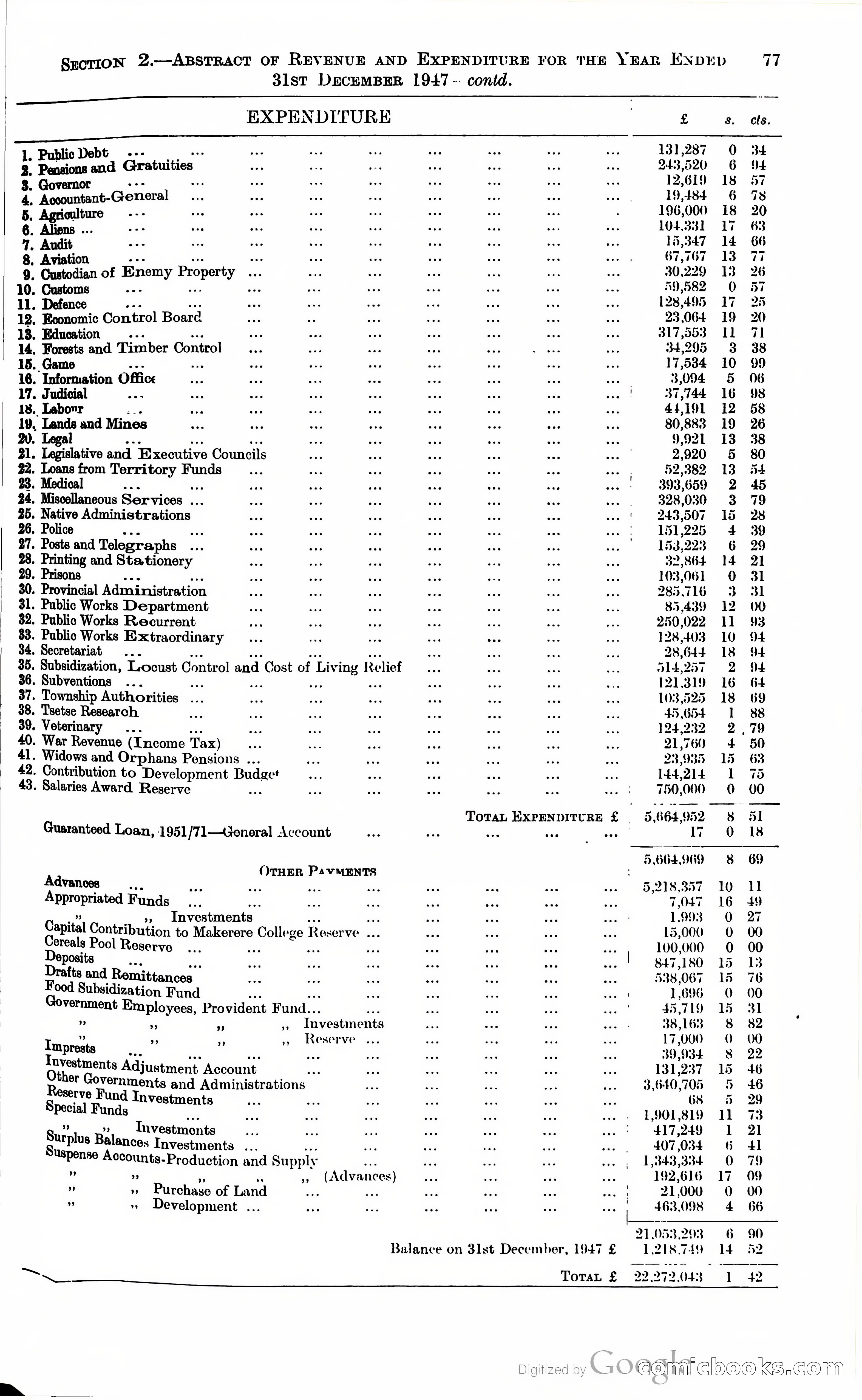 Tanganyika Territory Blue Book for the year ended 31st December 1947 — page 86 of 399