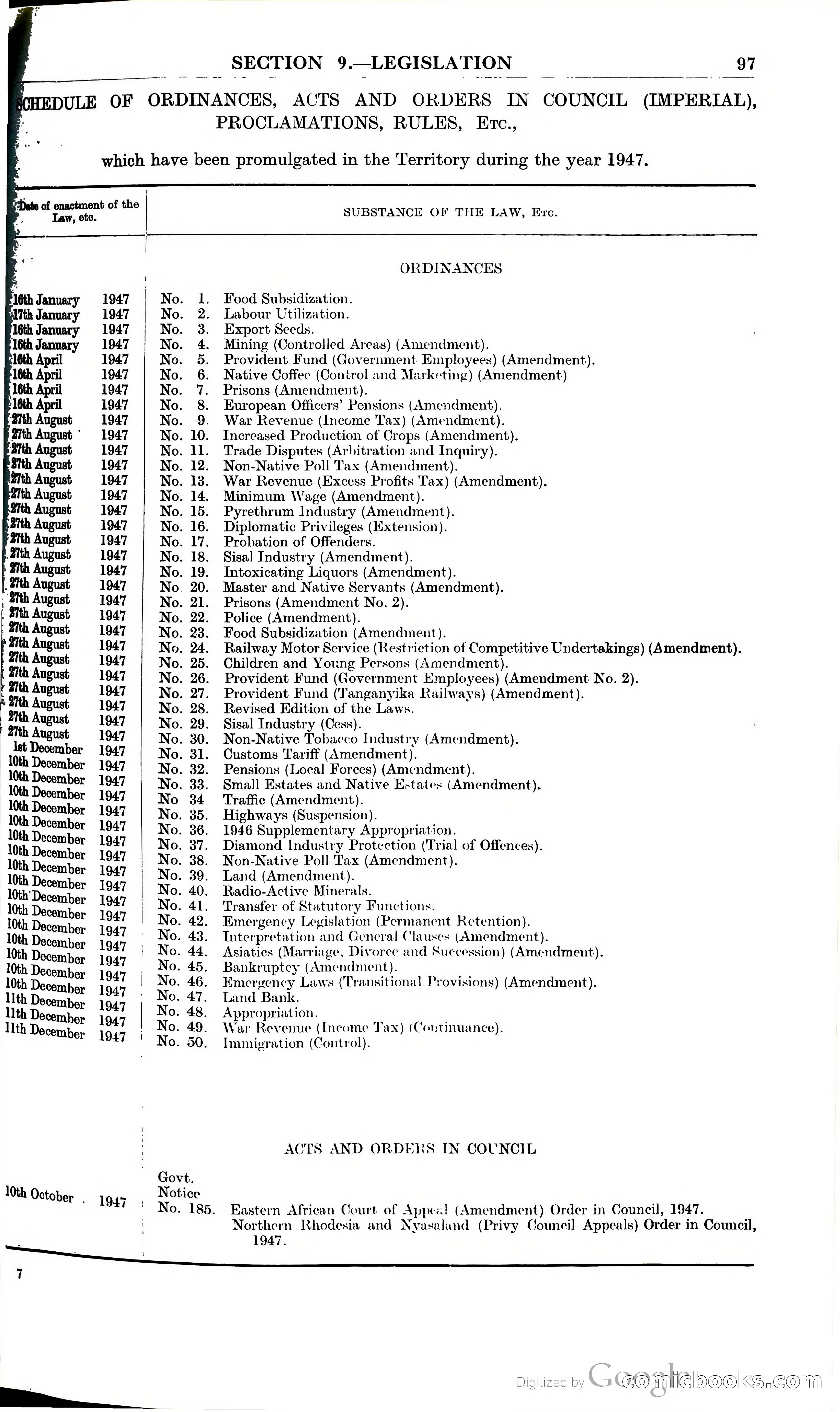 Tanganyika Territory Blue Book for the year ended 31st December 1947 — page 106 of 399