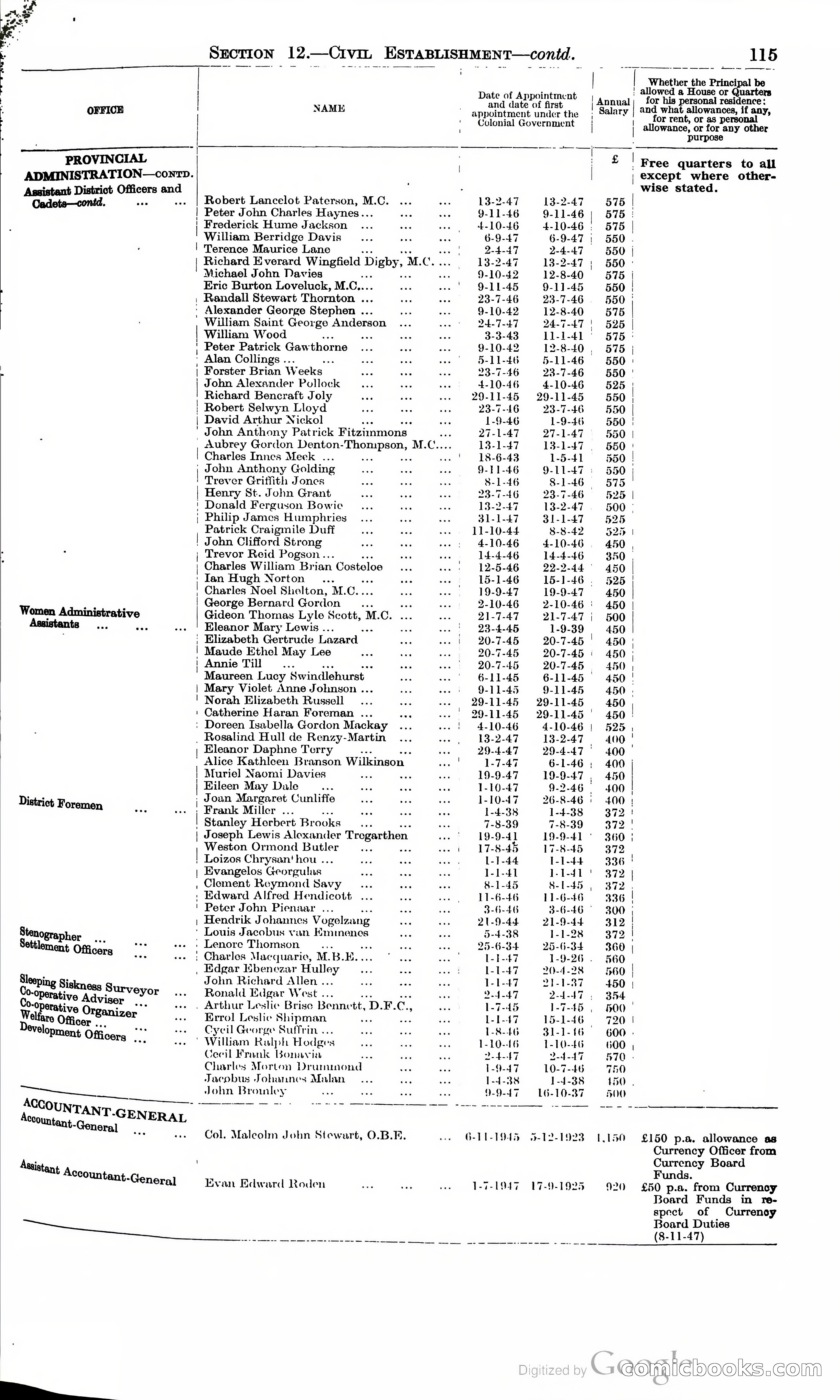 Tanganyika Territory Blue Book for the year ended 31st December 1947 — page 124 of 399