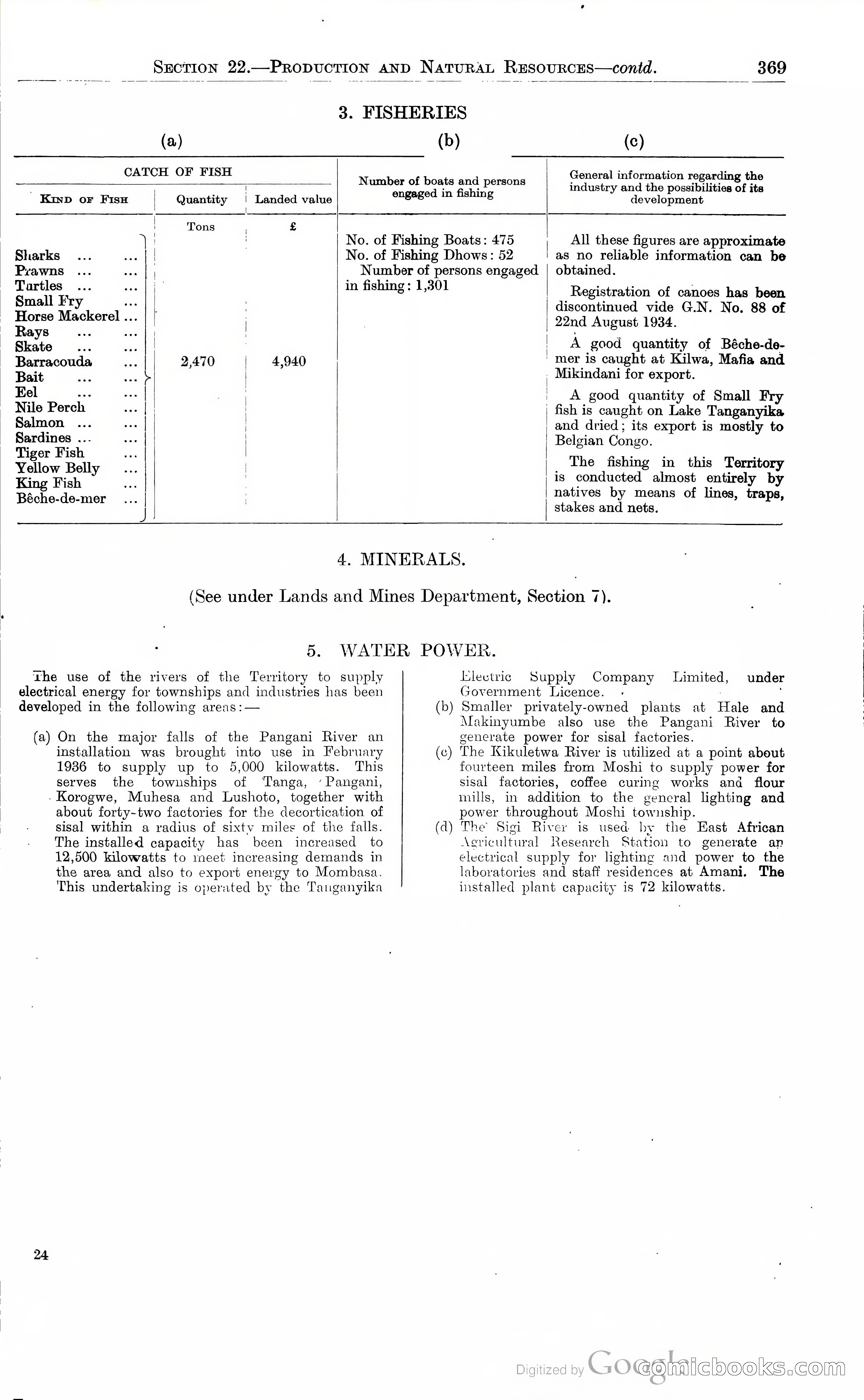 Tanganyika Territory Blue Book for the year ended 31st December 1947 — page 378 of 399