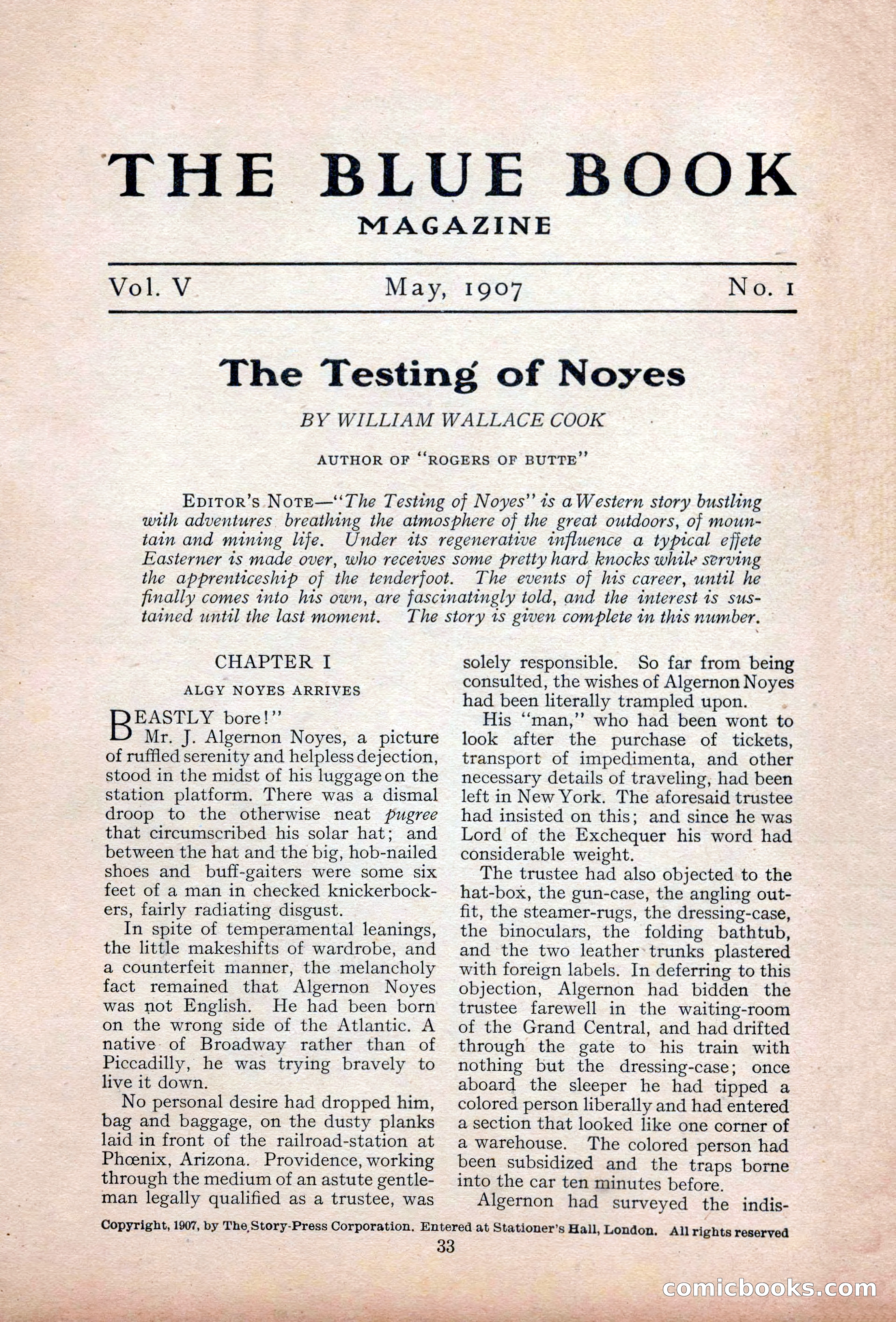 The Blue Book Magazine, May 1907 — page 37 of 242