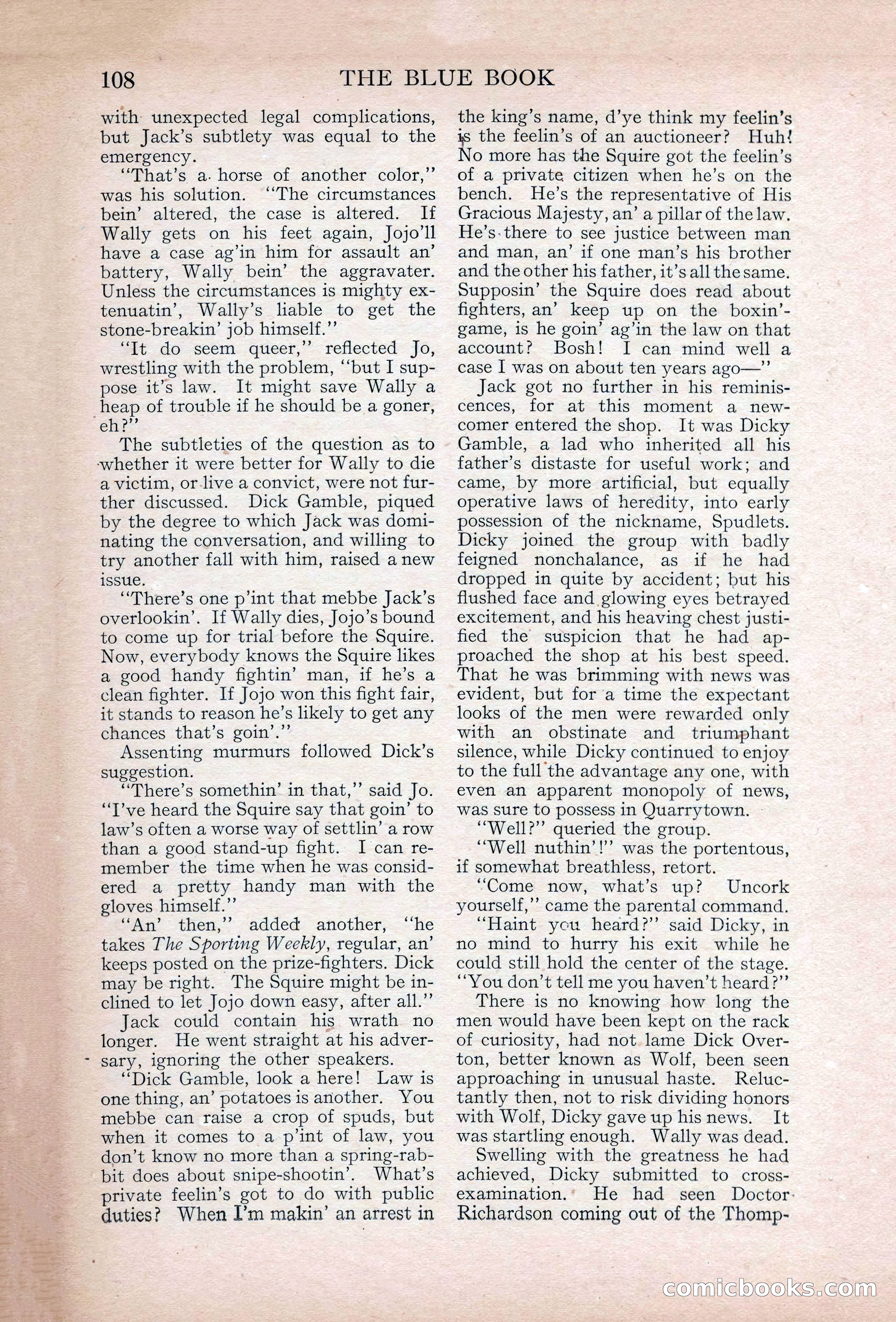 The Blue Book Magazine, May 1907 — page 112 of 242