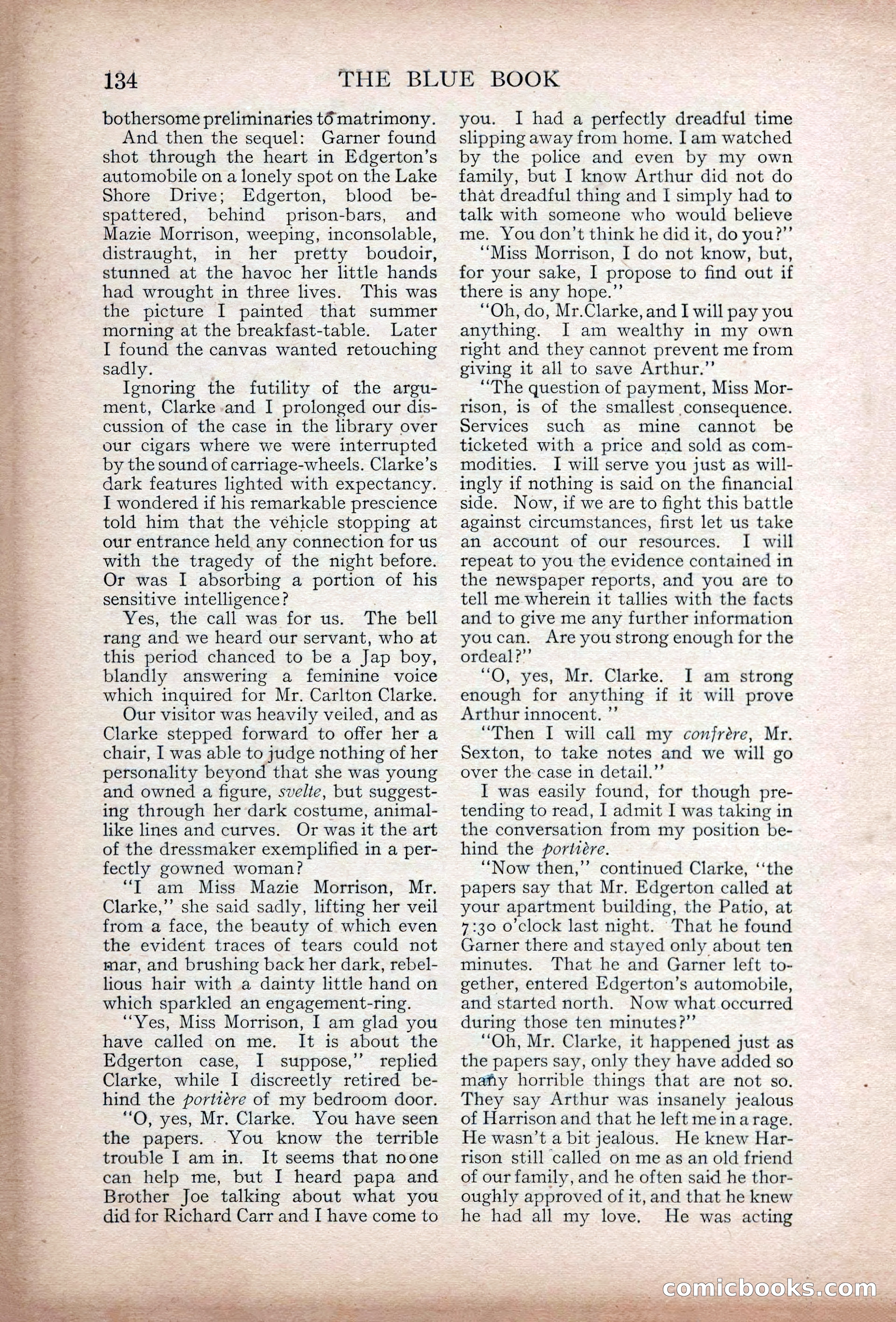 The Blue Book Magazine, May 1907 — page 138 of 242