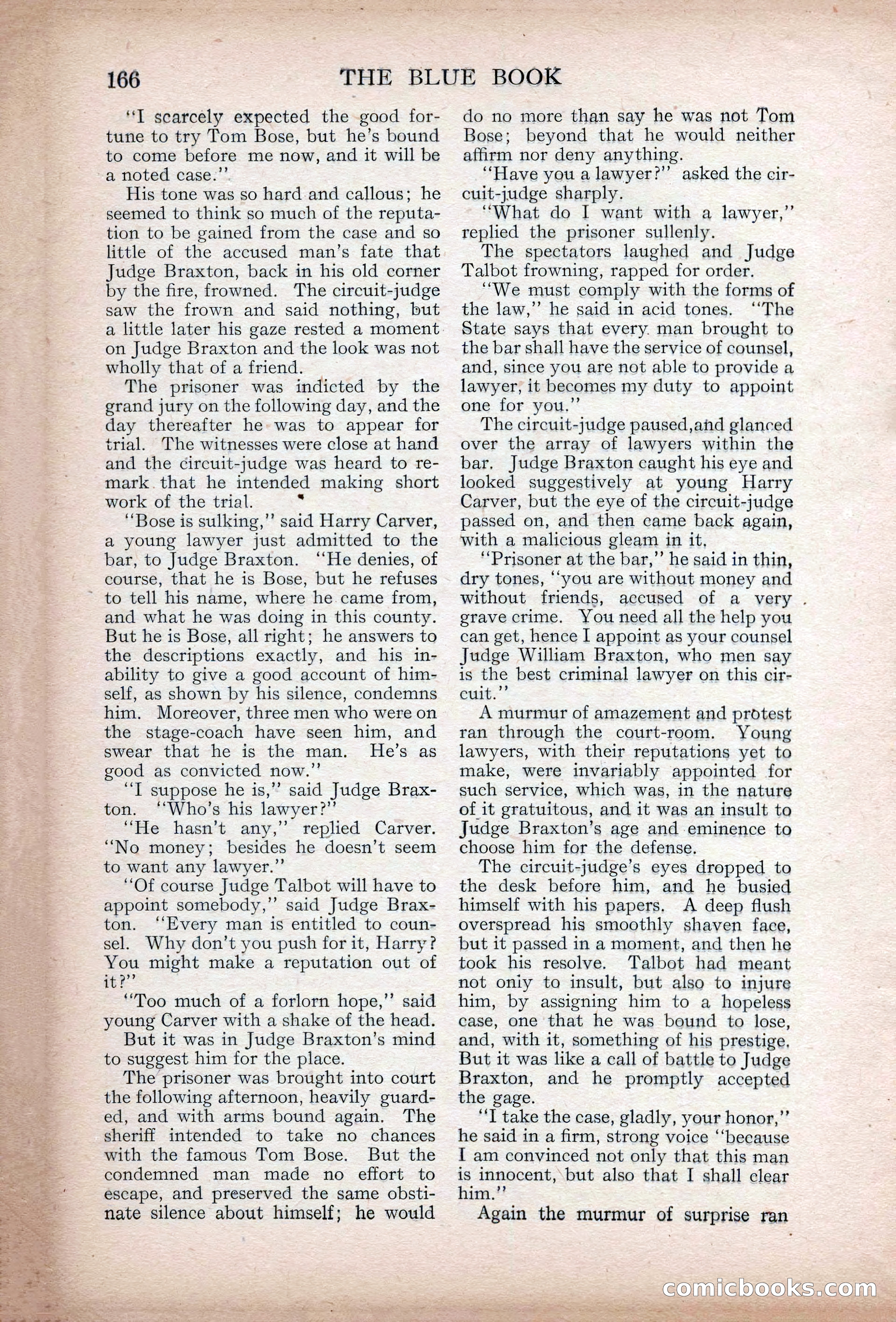 The Blue Book Magazine, May 1907 — page 170 of 242