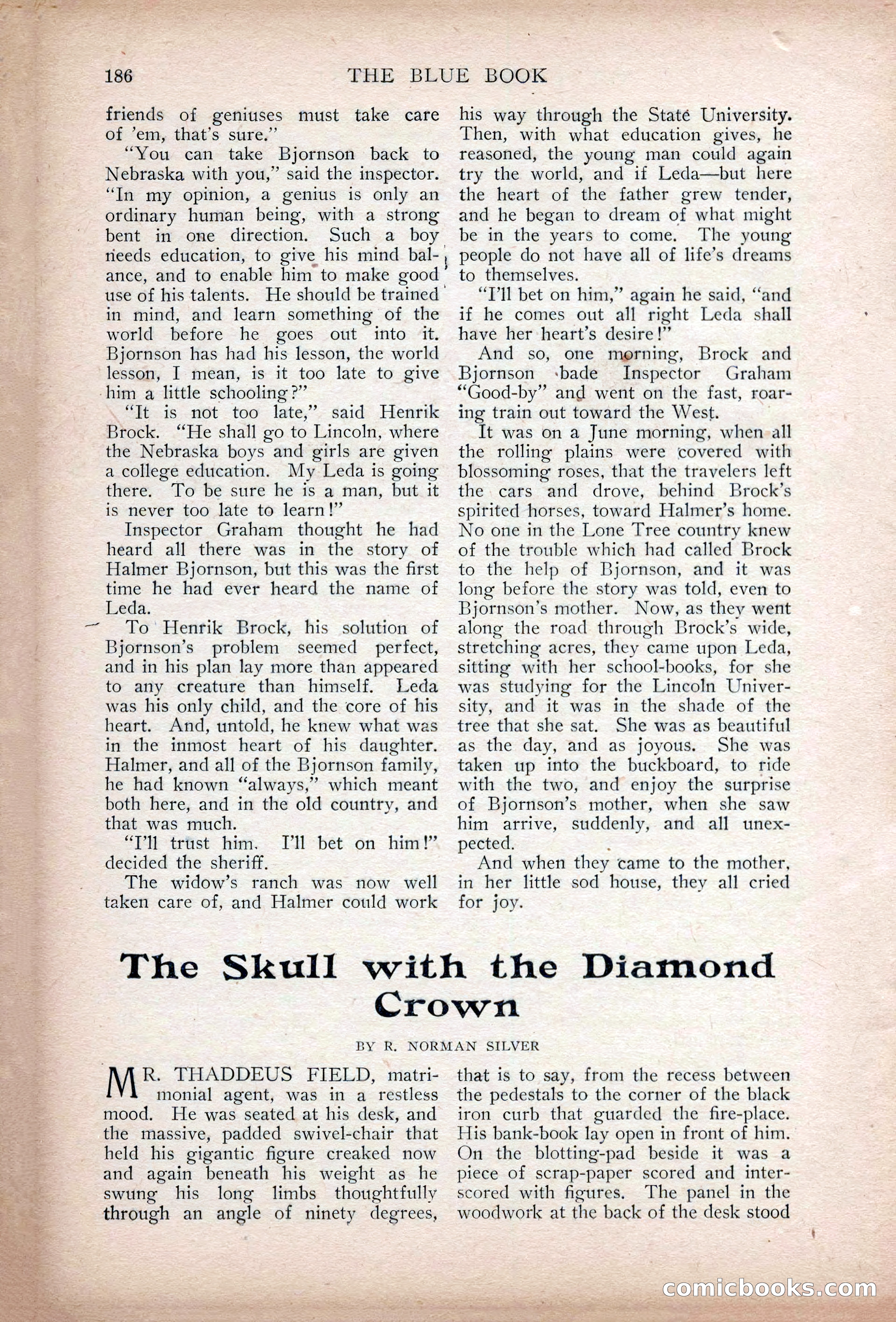 The Blue Book Magazine, May 1907 — page 190 of 242