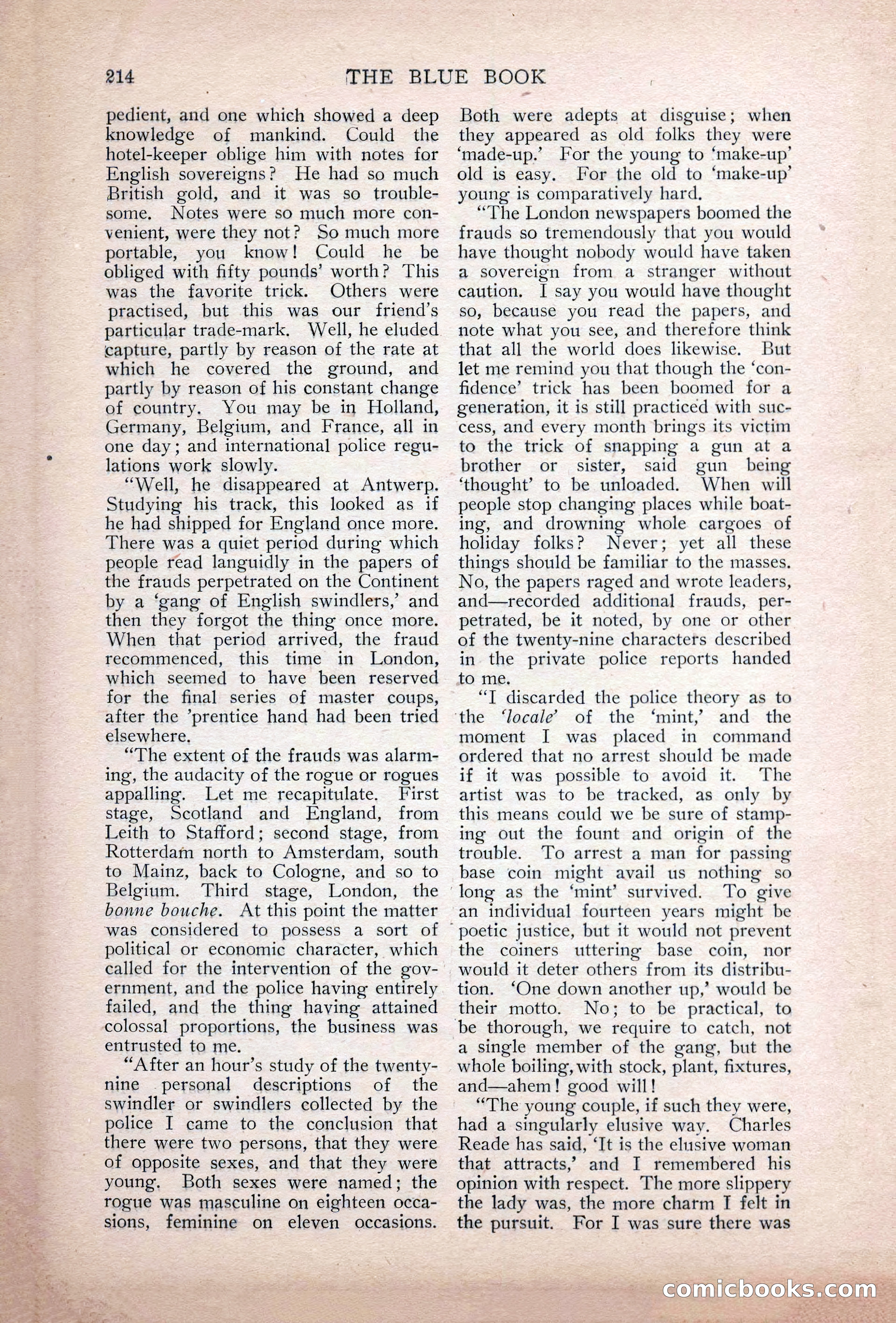 The Blue Book Magazine, May 1907 — page 218 of 242