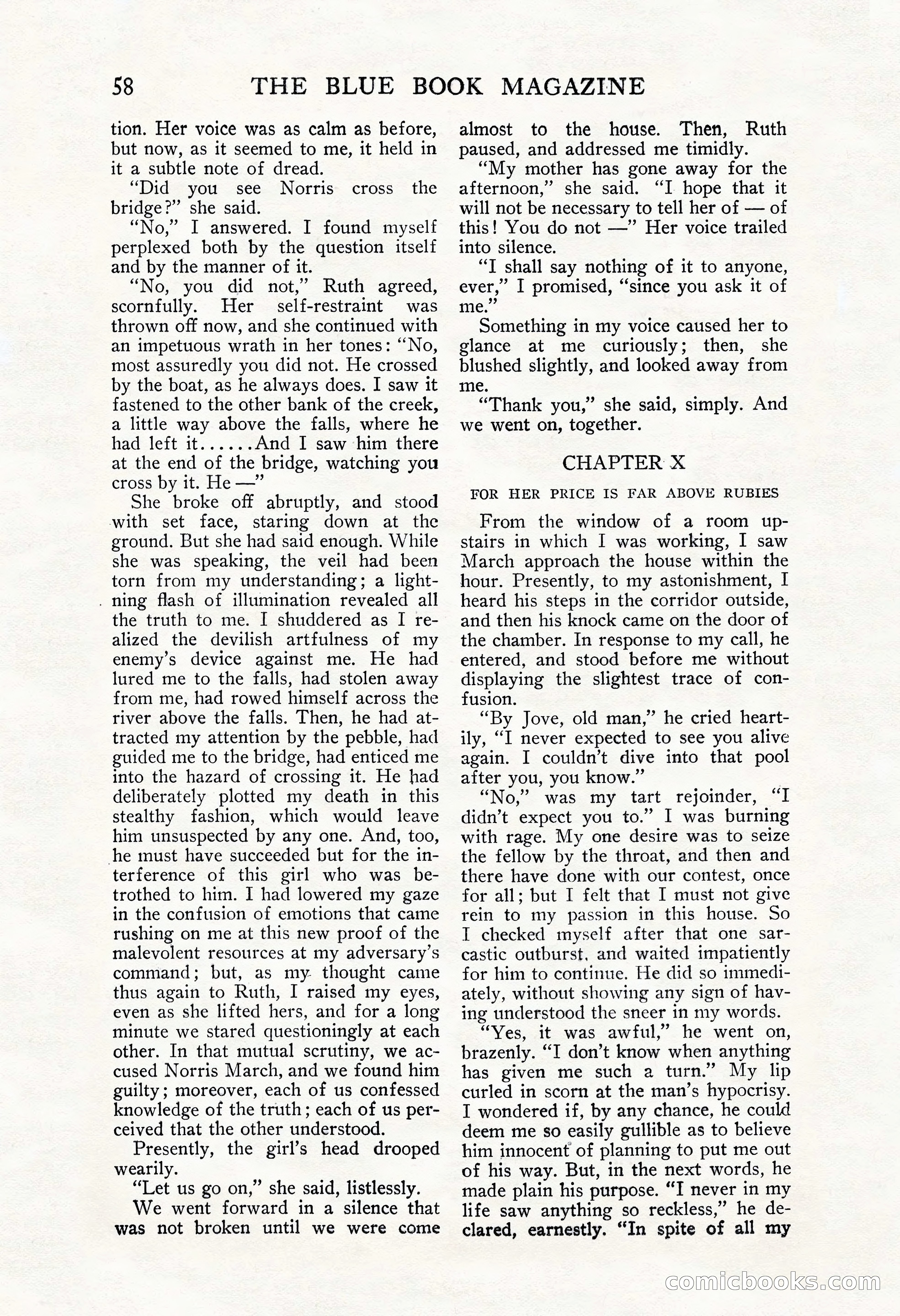 The Blue Book Magazine, November 1909 — page 62 of 254