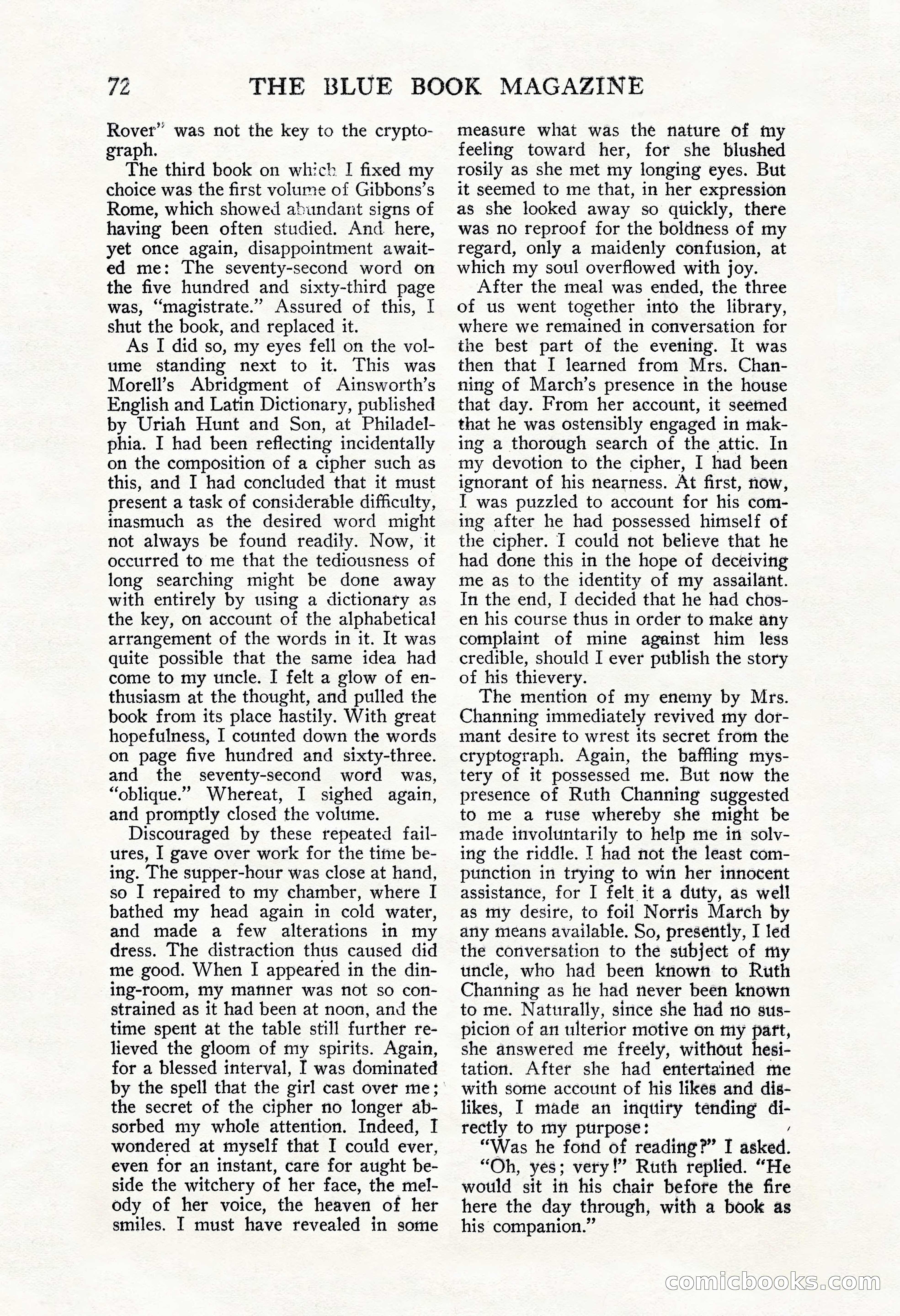 The Blue Book Magazine, November 1909 — page 76 of 254
