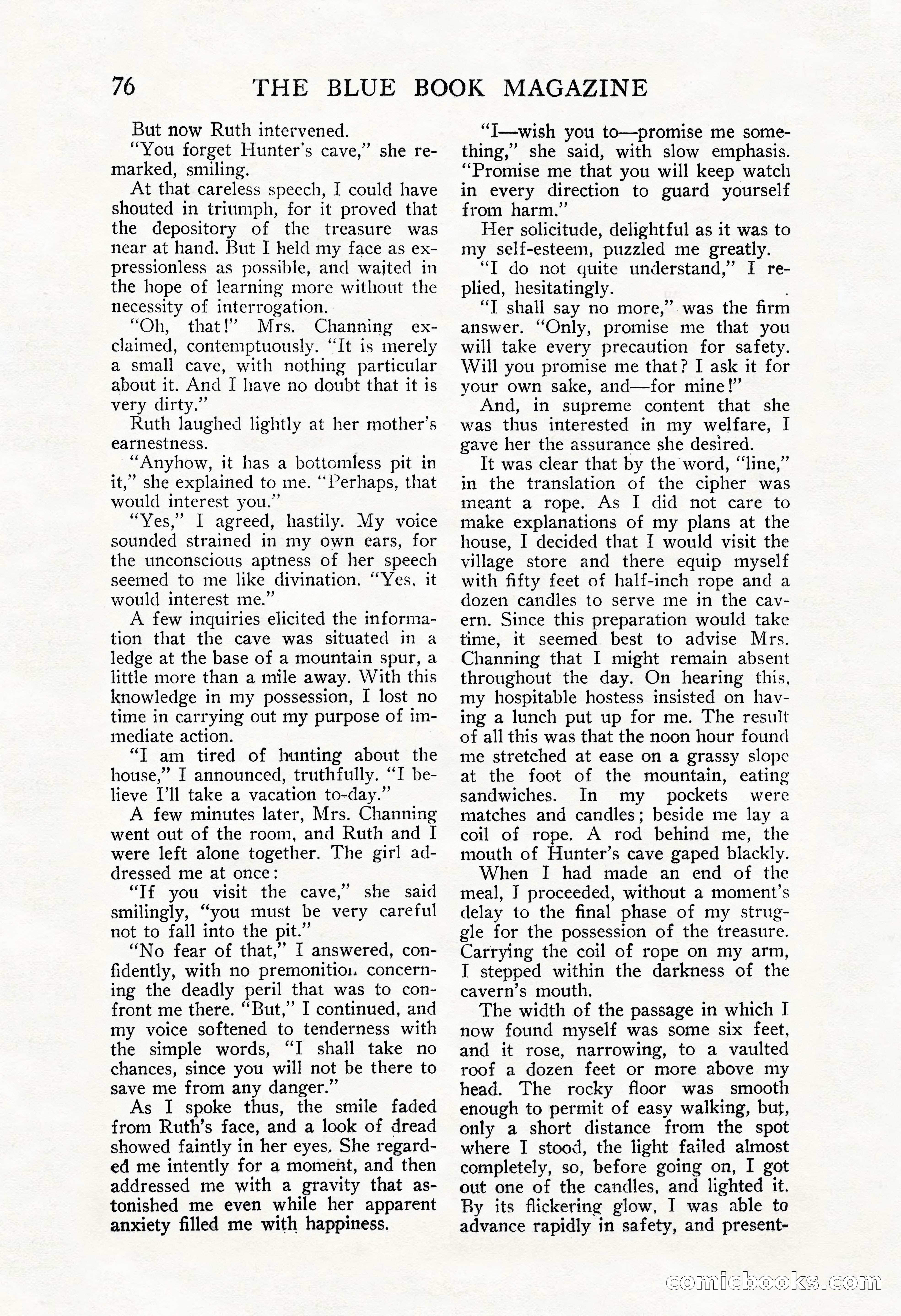 The Blue Book Magazine, November 1909 — page 80 of 254