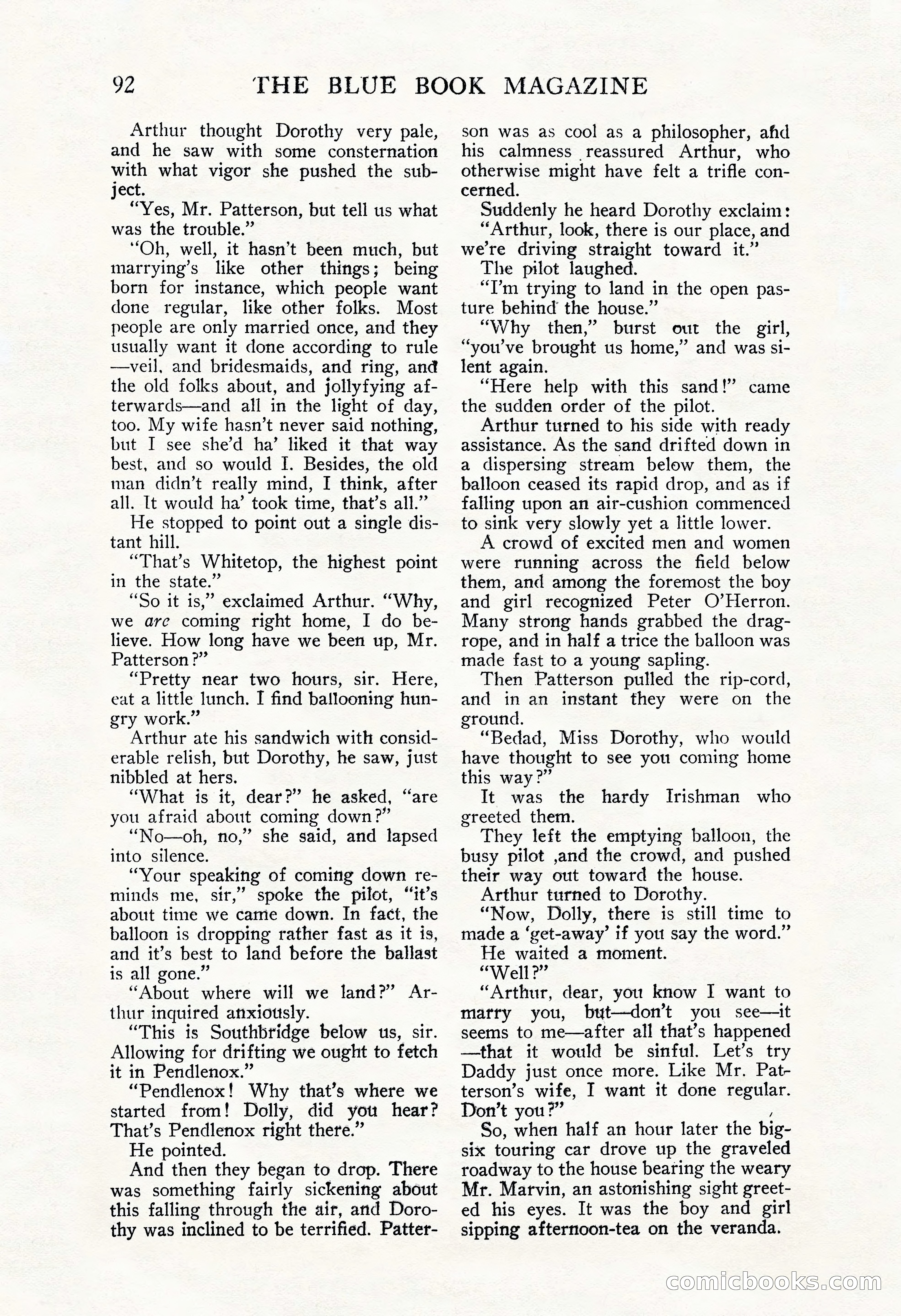 The Blue Book Magazine, November 1909 — page 96 of 254