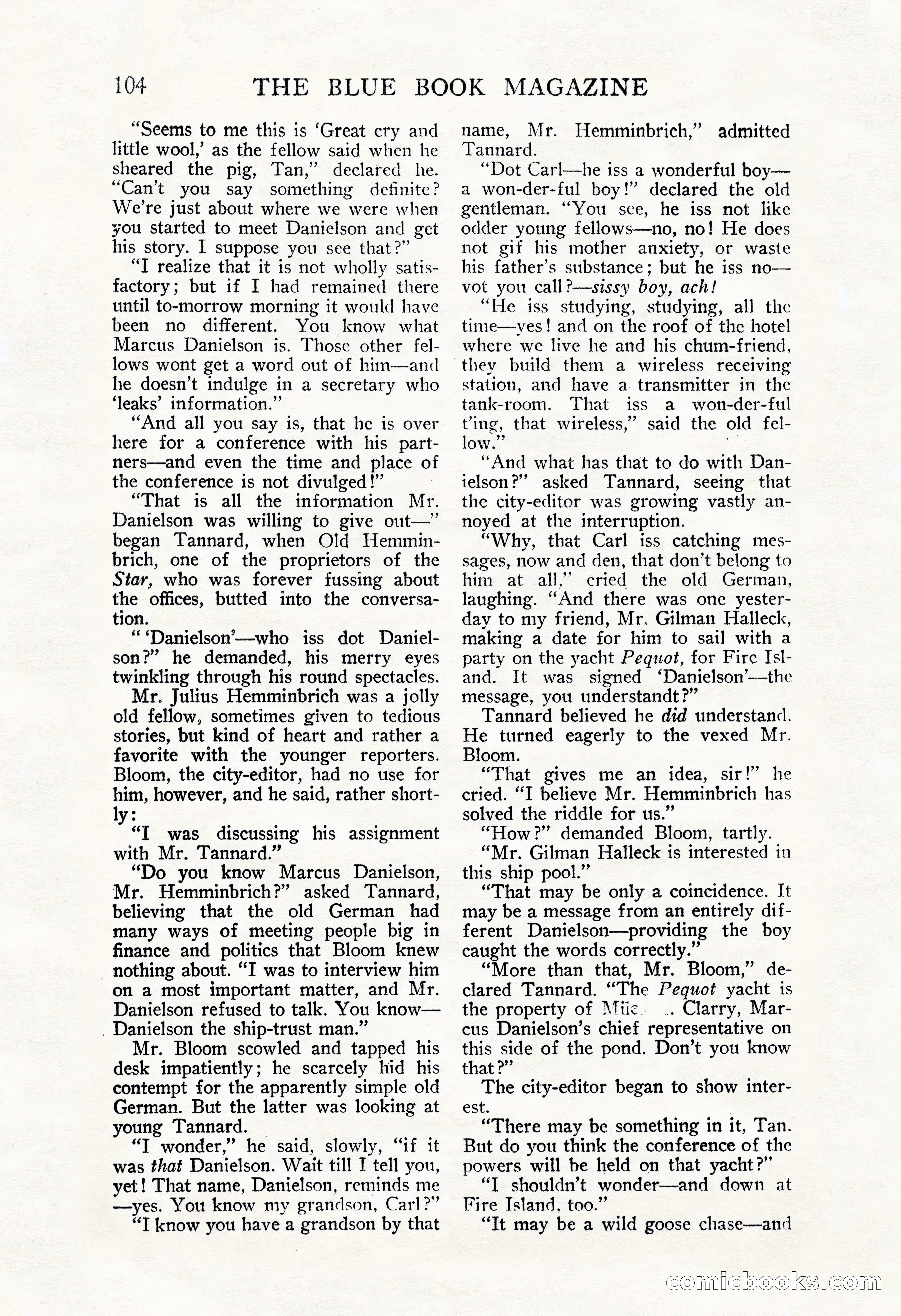 The Blue Book Magazine, November 1909 — page 108 of 254
