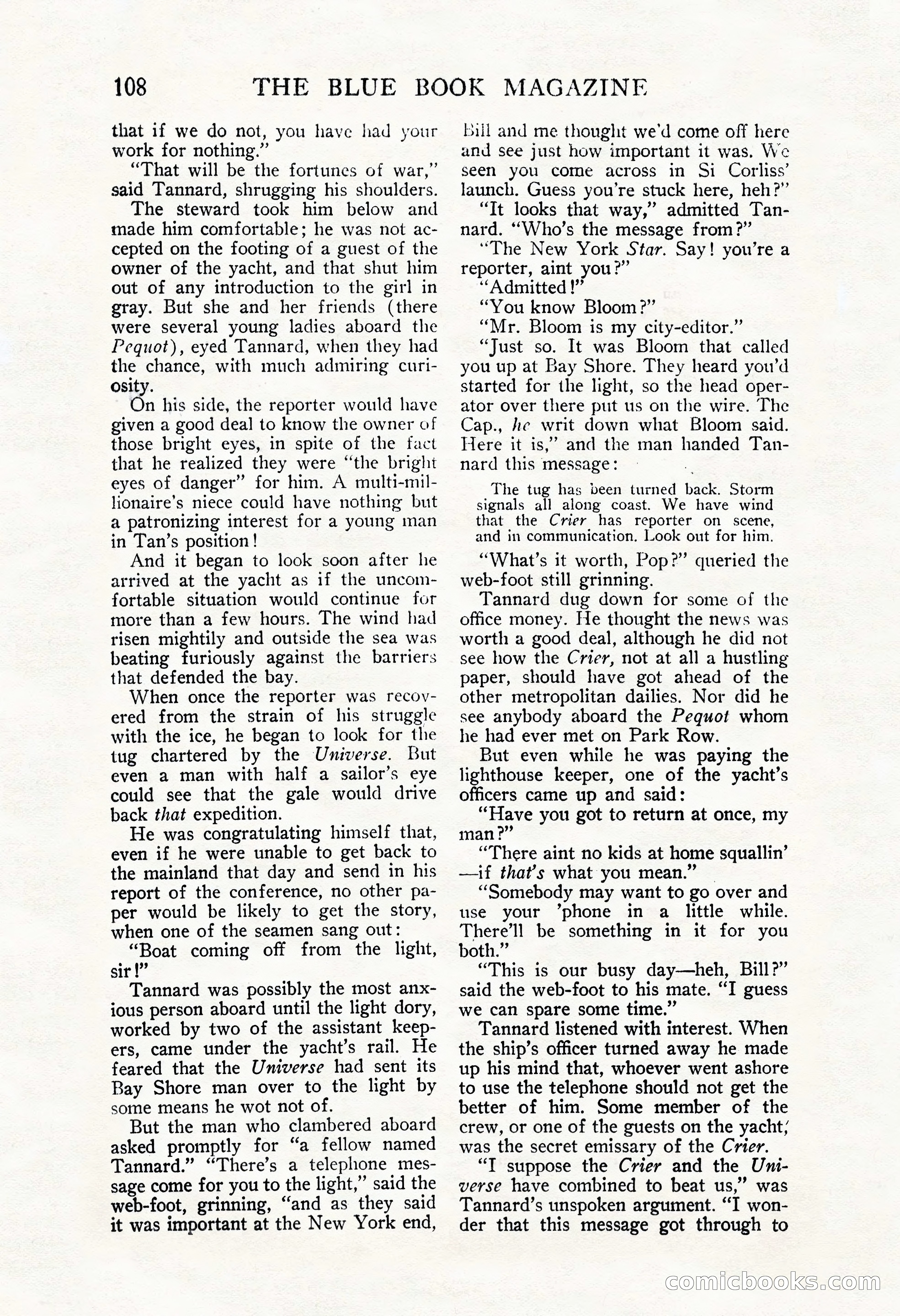 The Blue Book Magazine, November 1909 — page 112 of 254