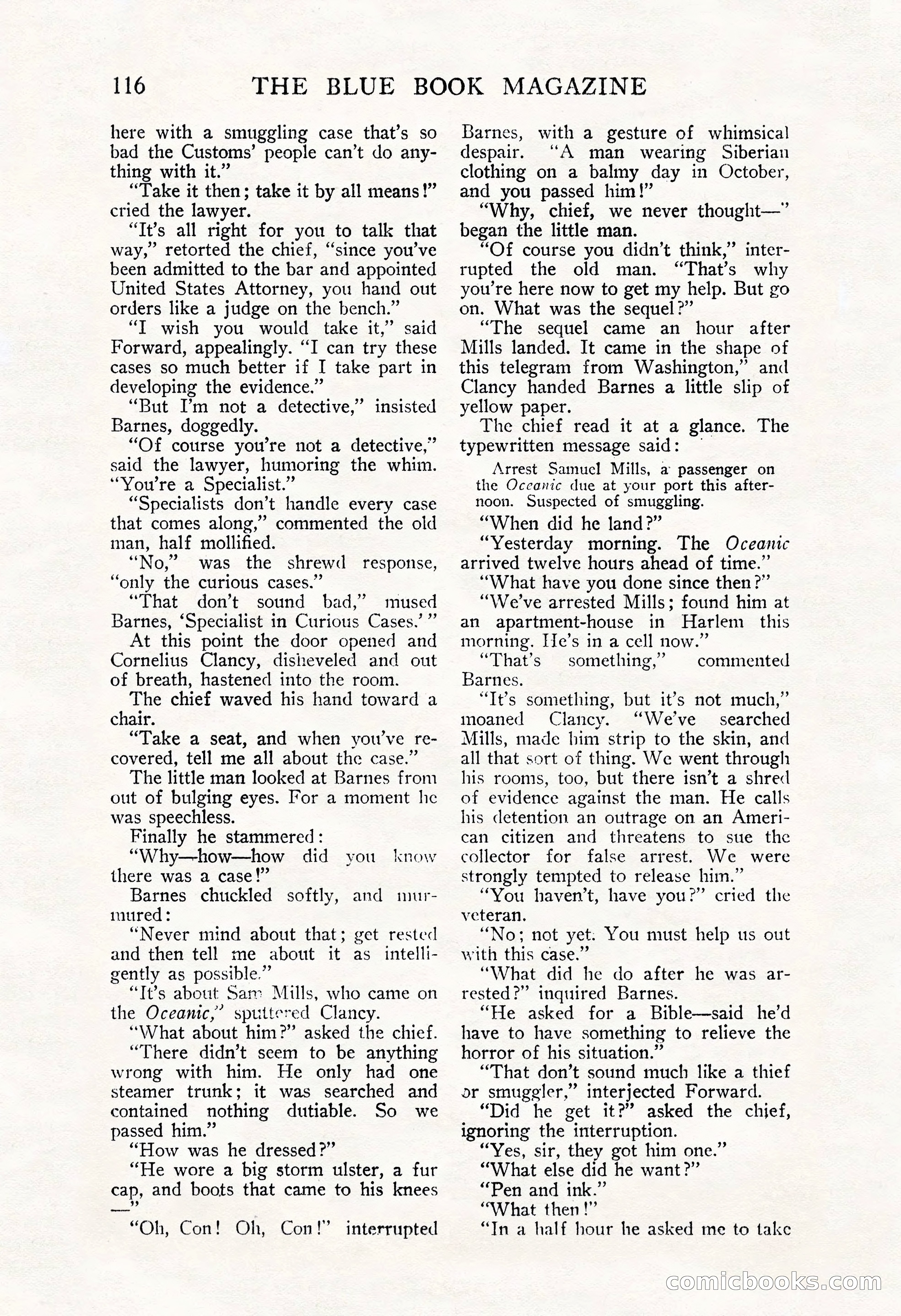 The Blue Book Magazine, November 1909 — page 120 of 254