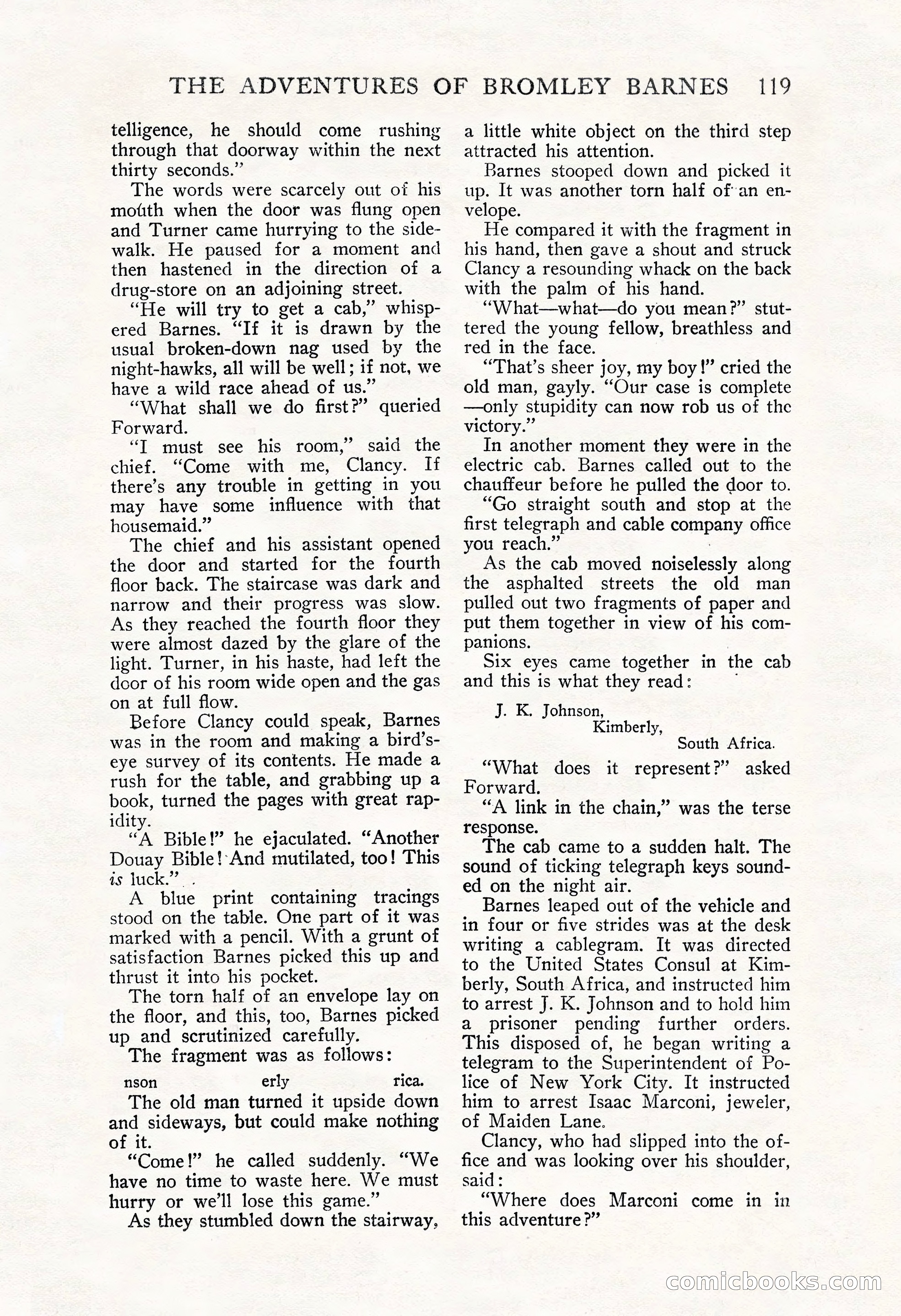 The Blue Book Magazine, November 1909 — page 123 of 254