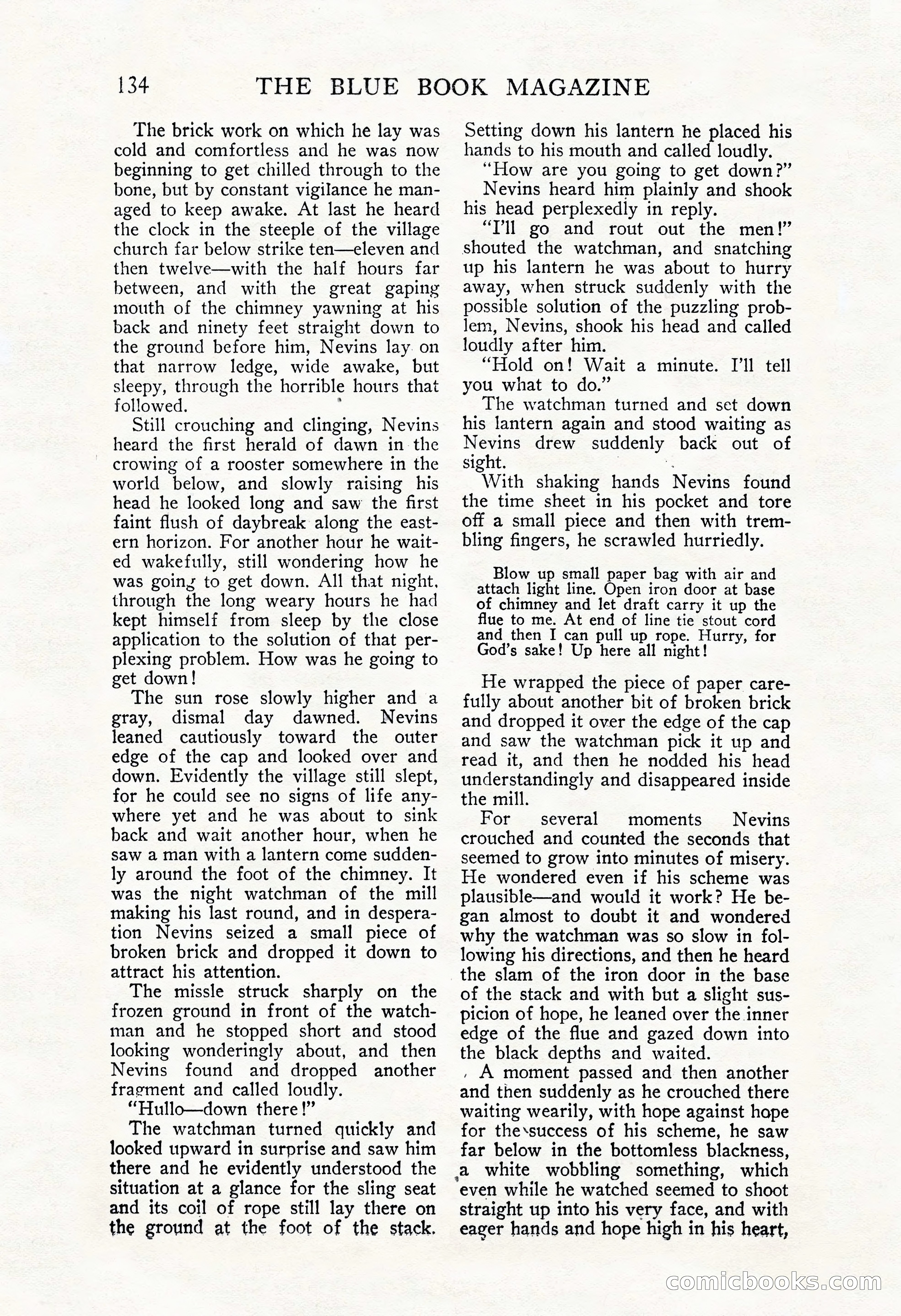 The Blue Book Magazine, November 1909 — page 138 of 254