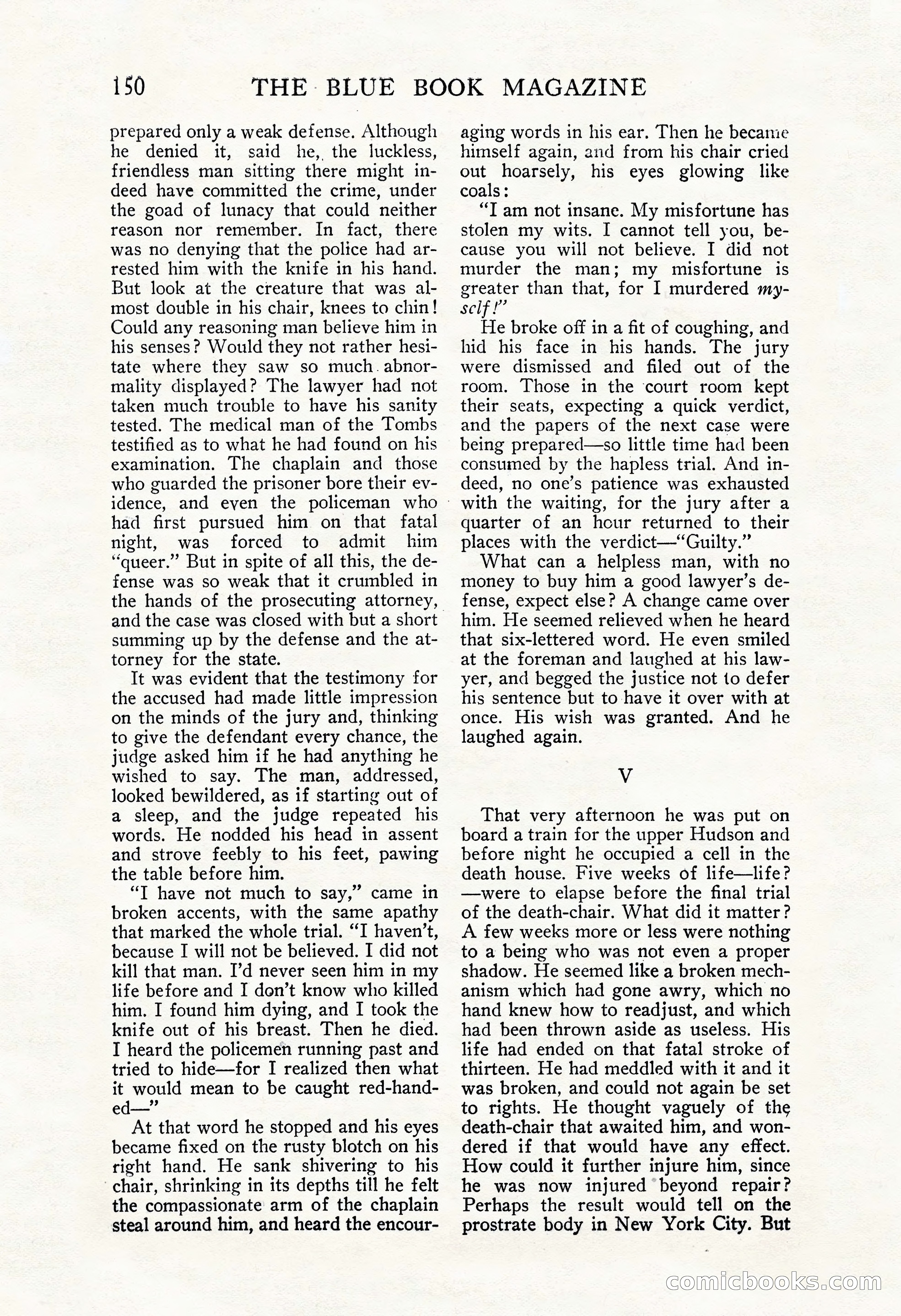 The Blue Book Magazine, November 1909 — page 154 of 254