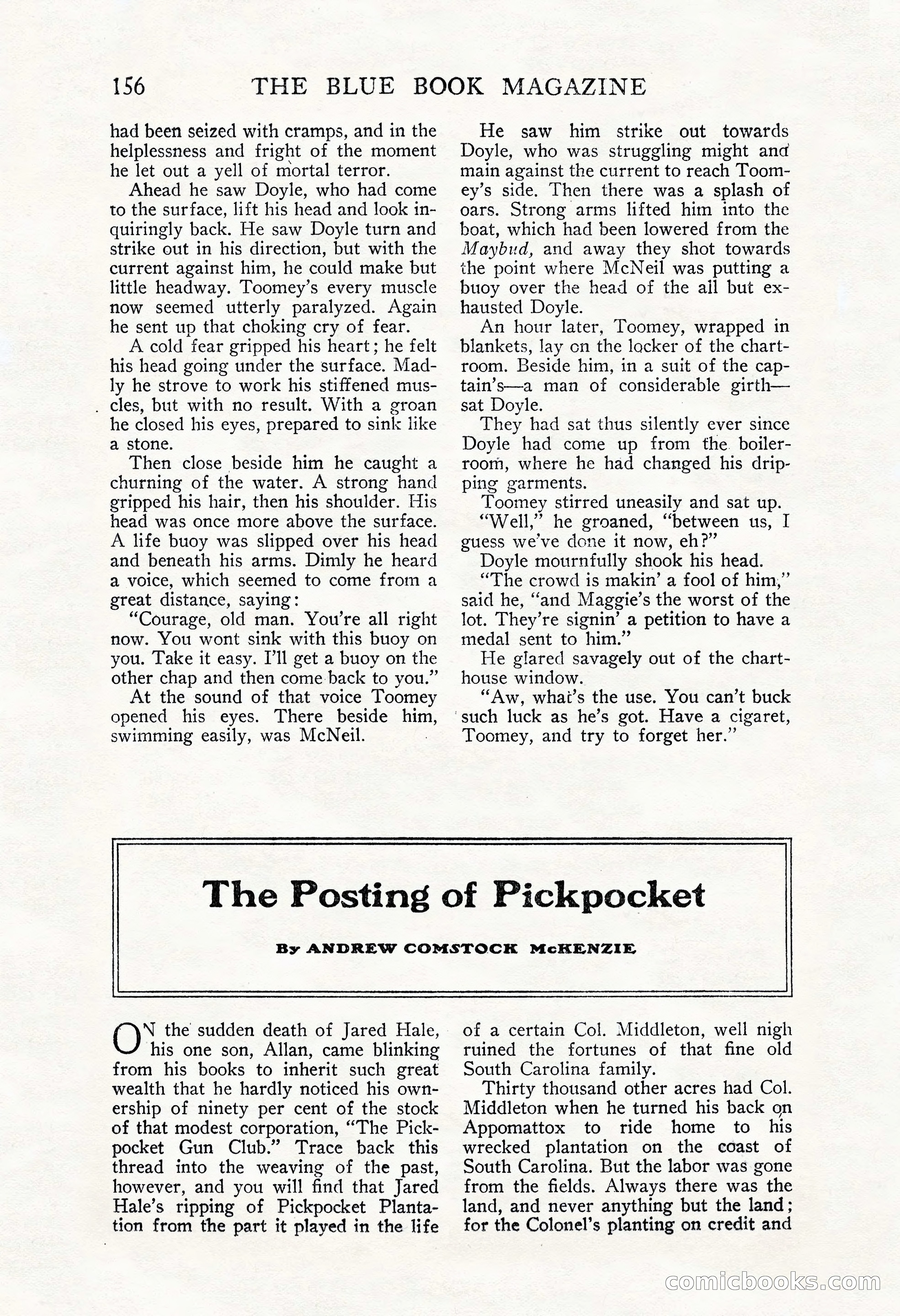 The Blue Book Magazine, November 1909 — page 160 of 254
