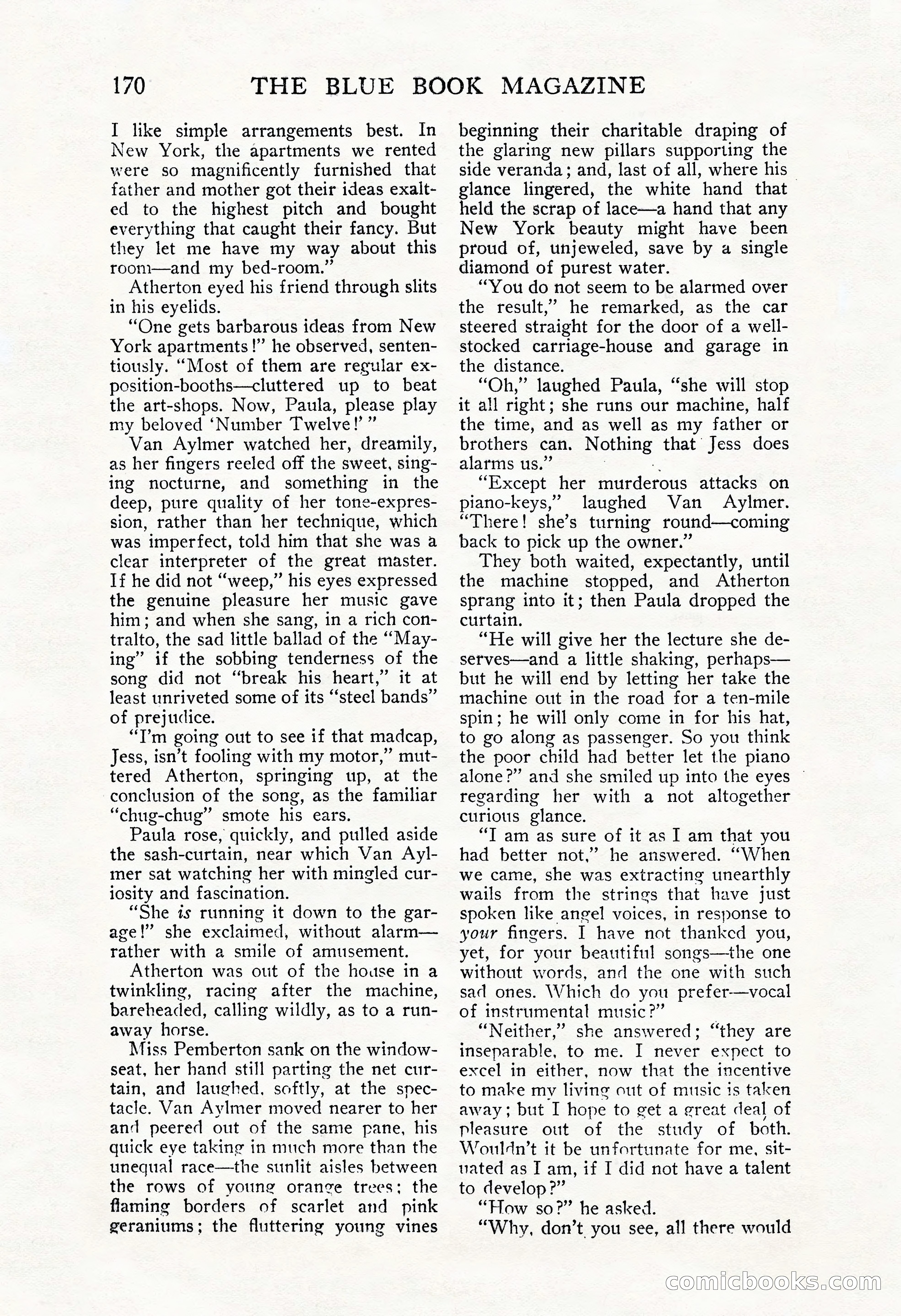 The Blue Book Magazine, November 1909 — page 174 of 254