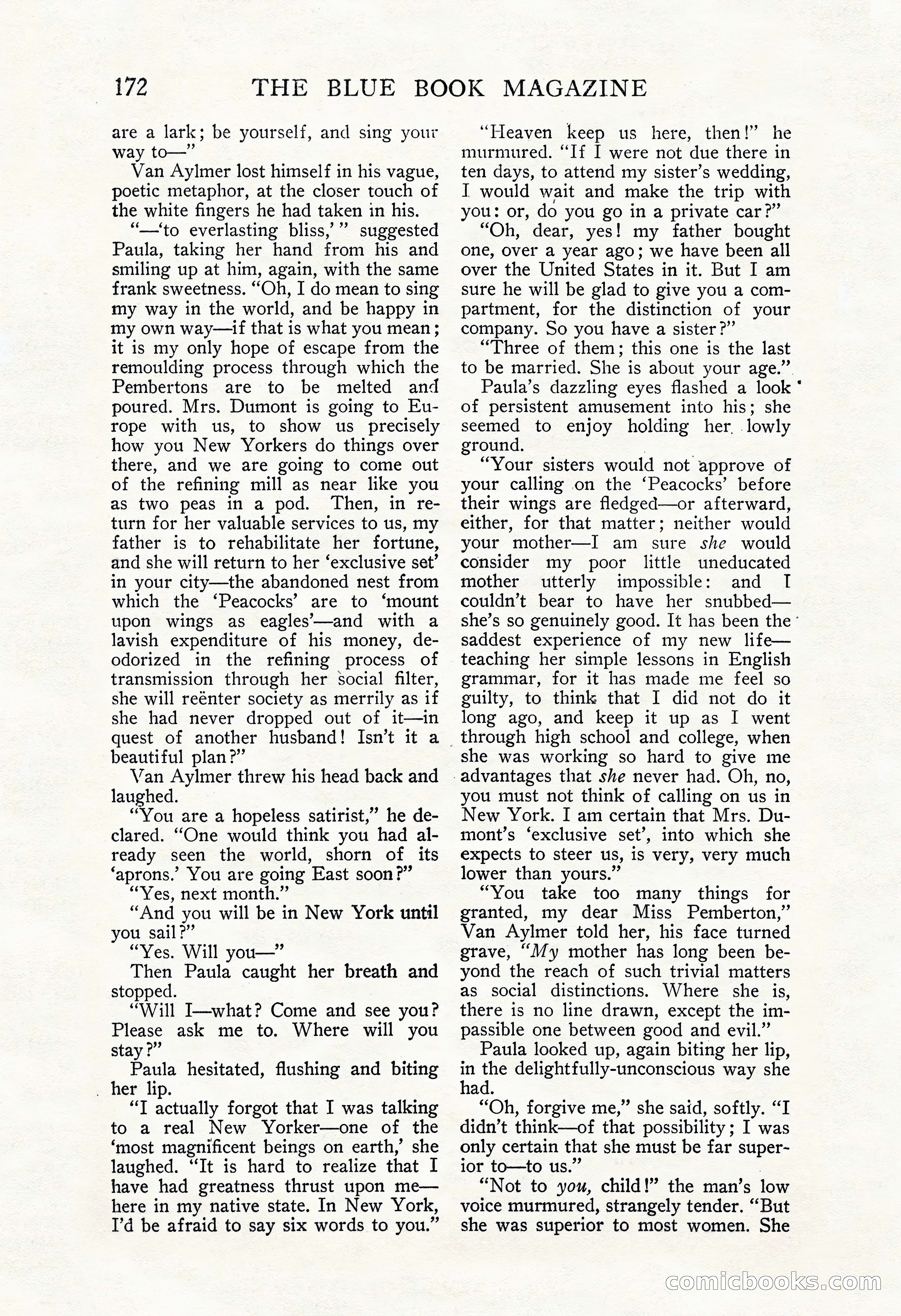 The Blue Book Magazine, November 1909 — page 176 of 254