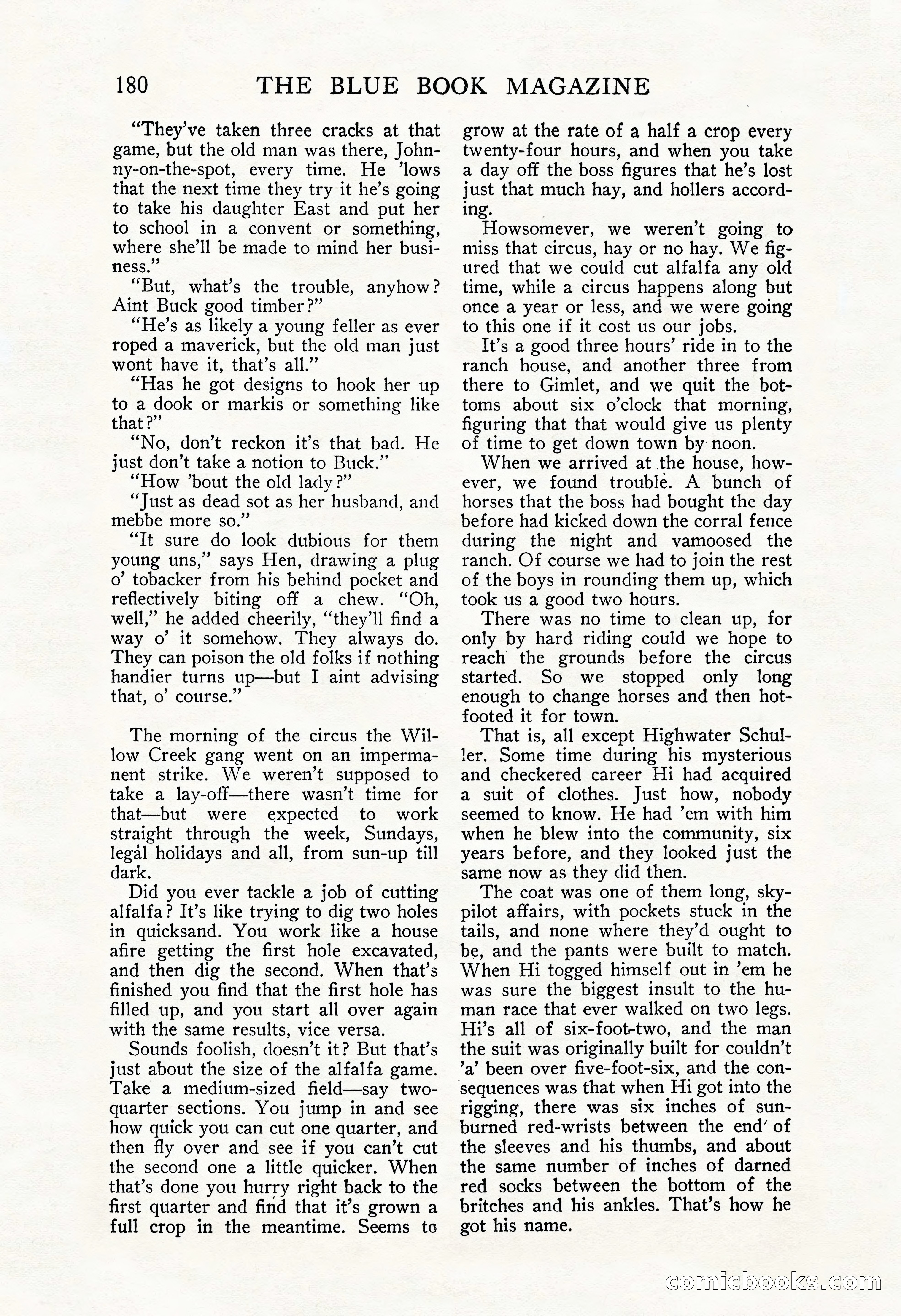 The Blue Book Magazine, November 1909 — page 184 of 254