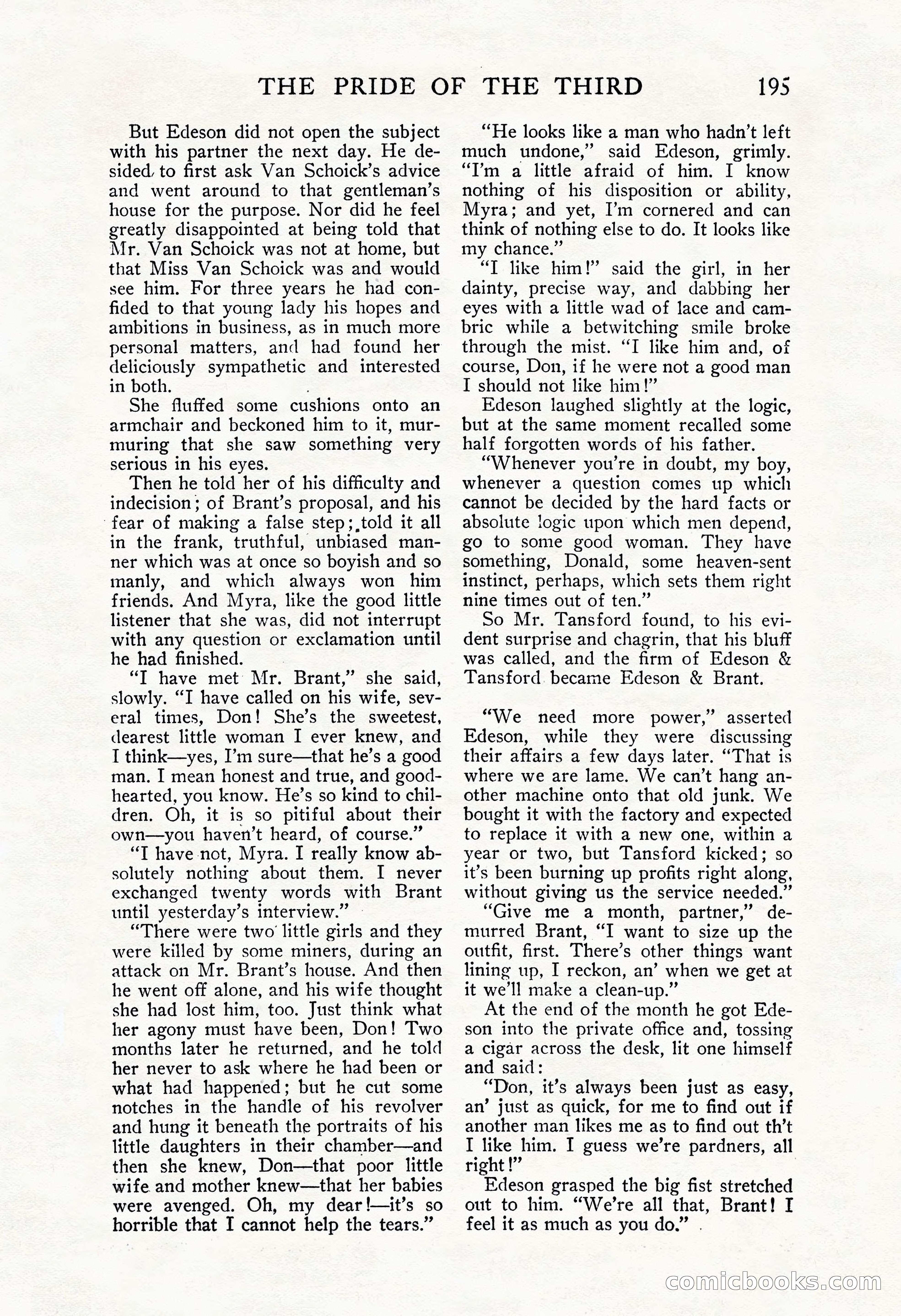The Blue Book Magazine, November 1909 — page 199 of 254