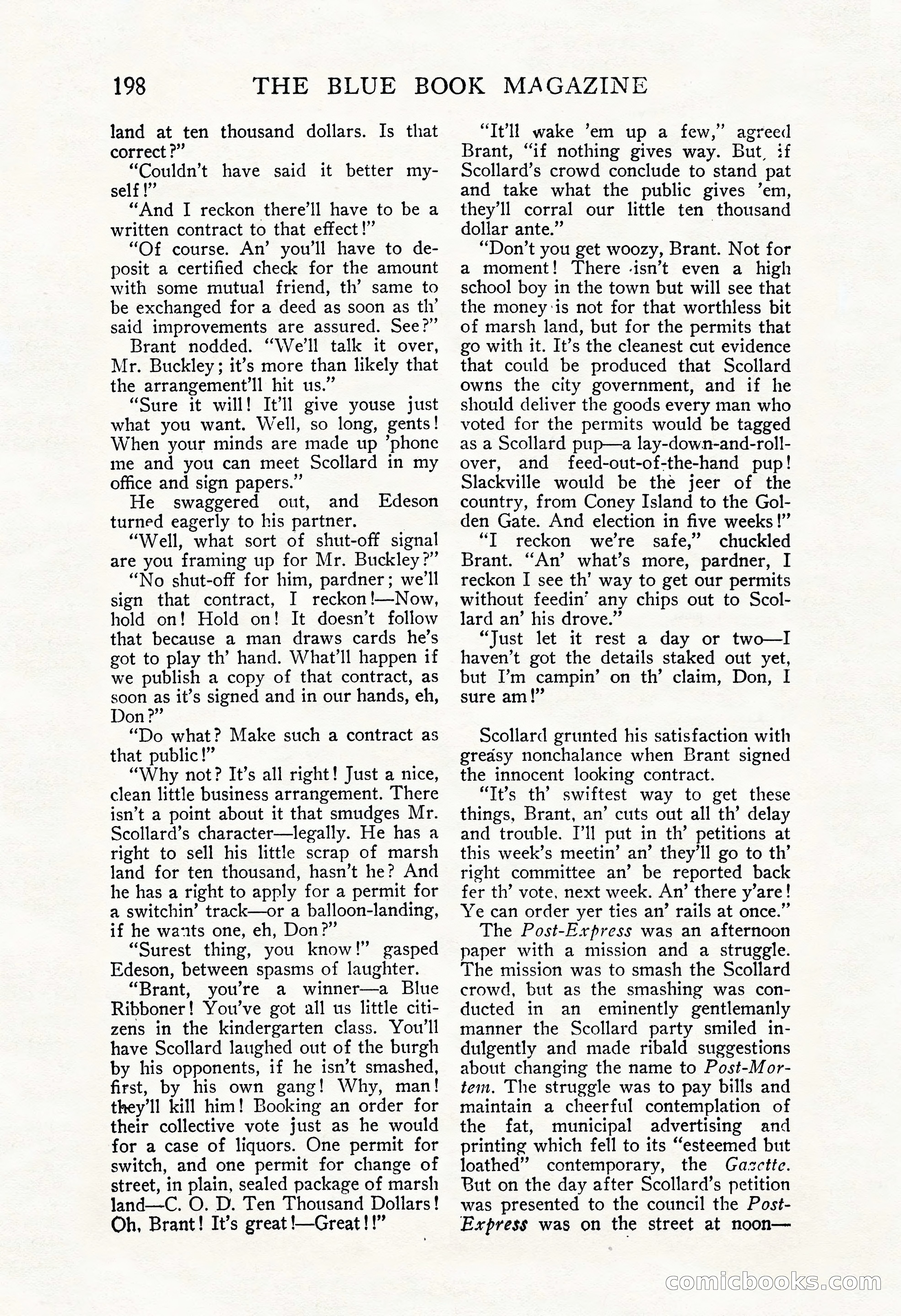 The Blue Book Magazine, November 1909 — page 202 of 254